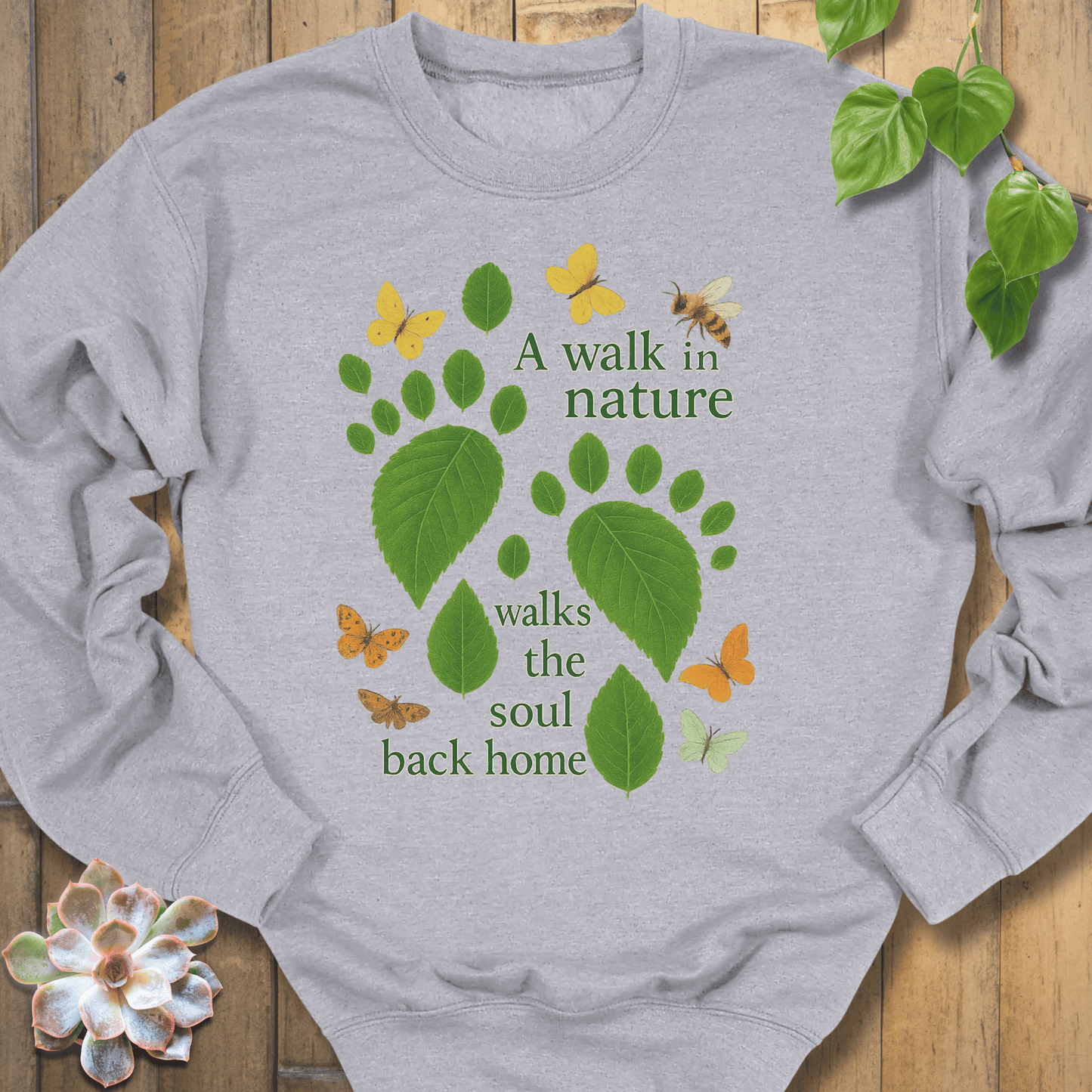 Sport Grey / S A Walk In Nature Sweatshirt Sweatshirt