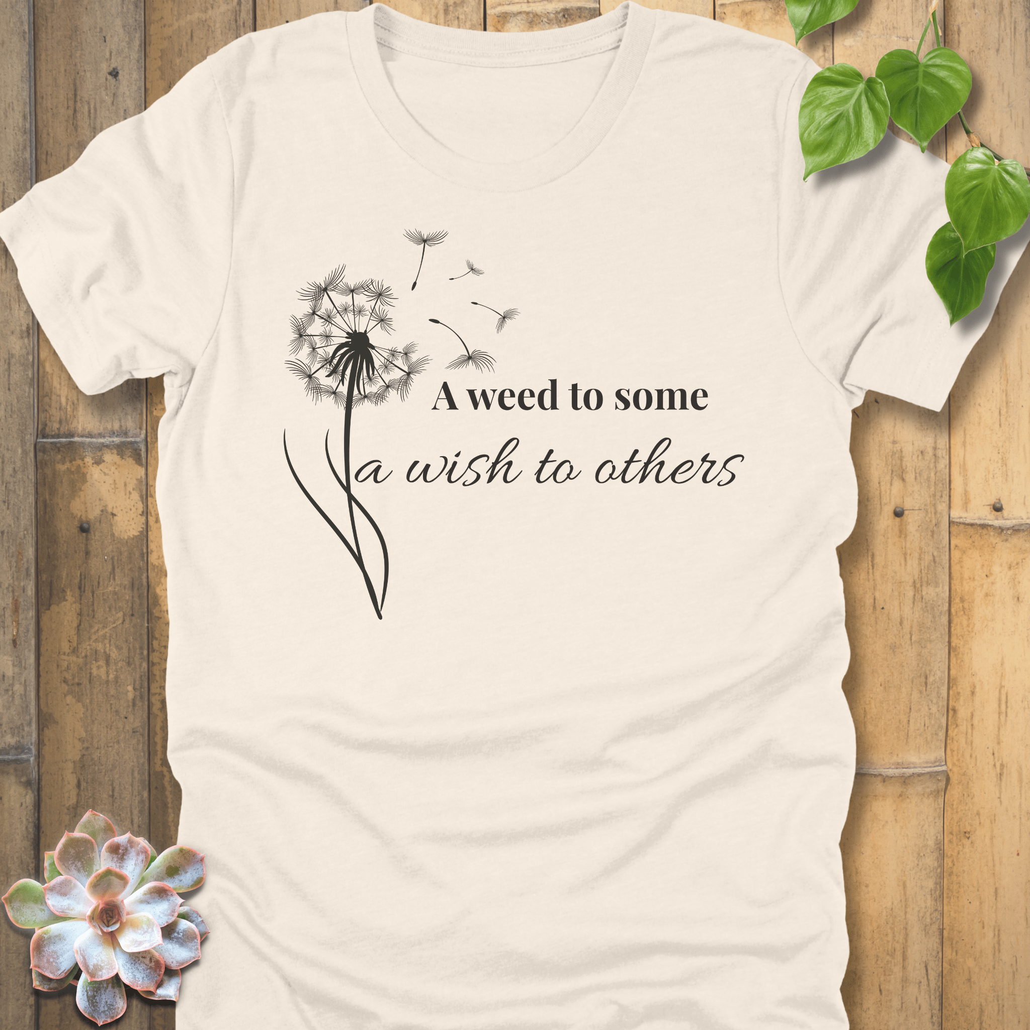 Soft Cream / S A weed to Some - T-Shirt T-Shirt