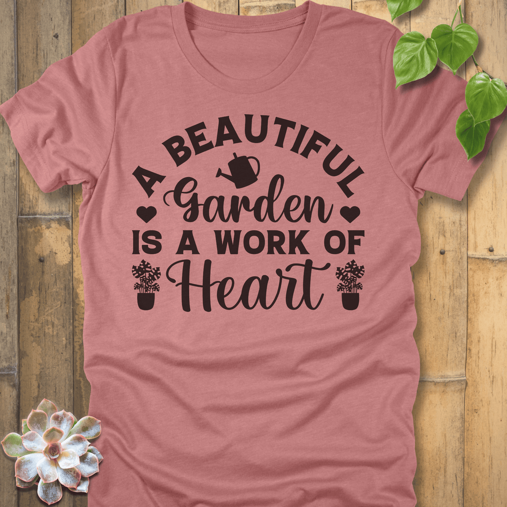 Heather Mauve / S A Work Of Heart T-Shirt T-Shirt