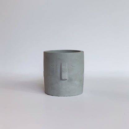 grey Adam Face Planter Garden