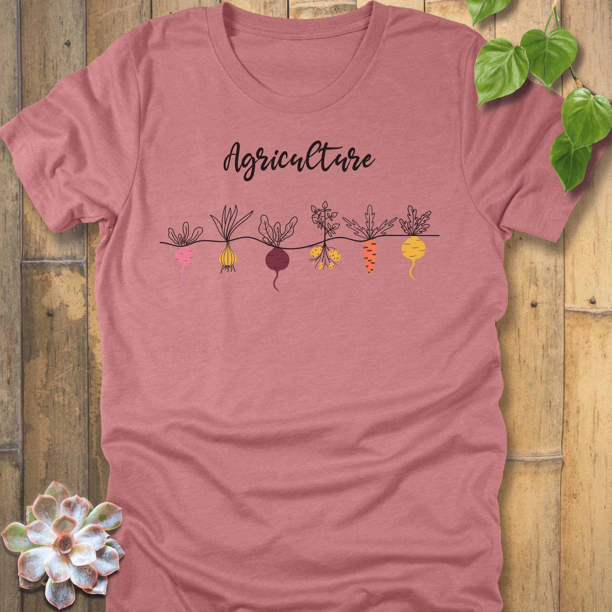 Heather Mauve / S Agriculture T-Shirt T-Shirt