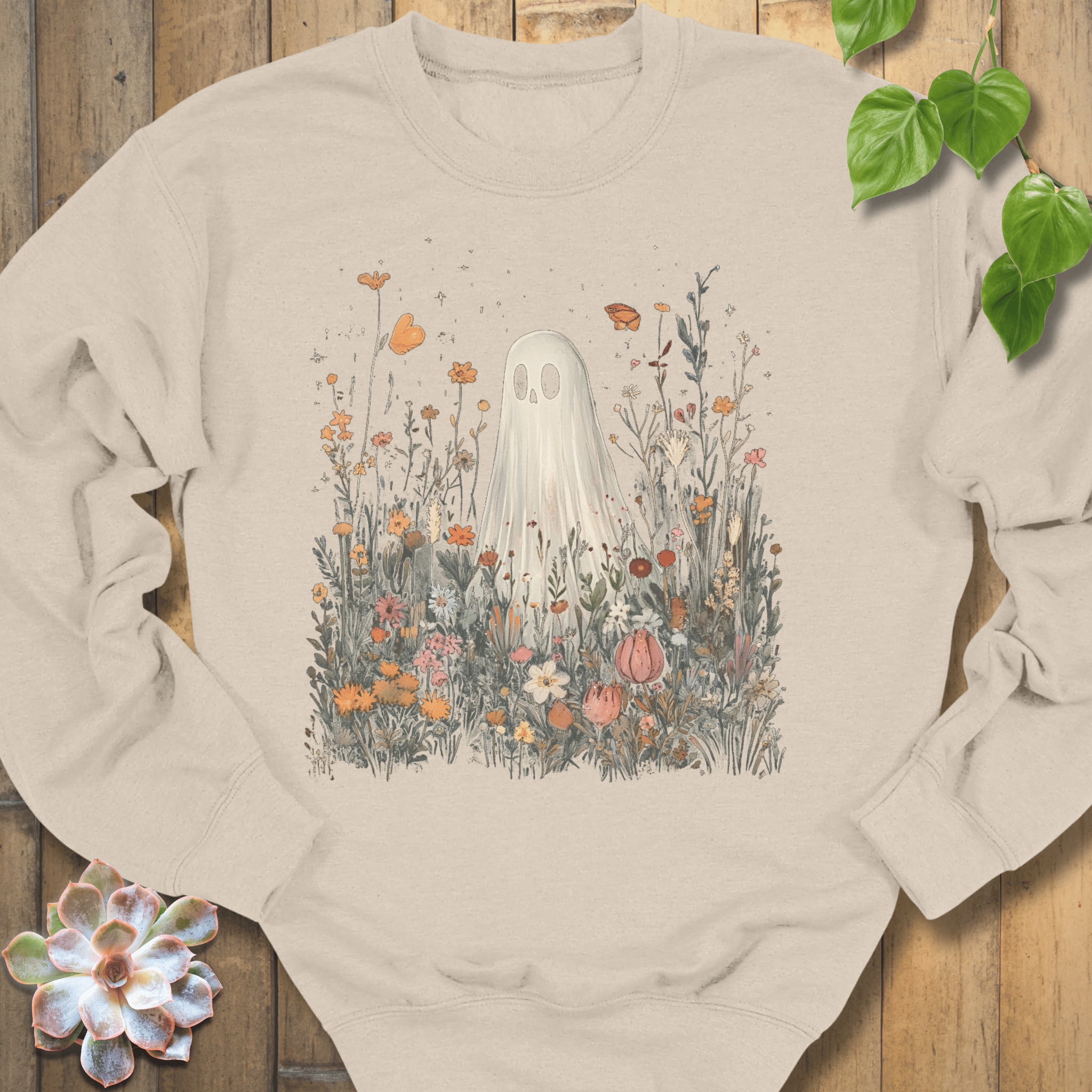 Sand / S Among The Wildflowers Sweatshirt Sweatshirt
