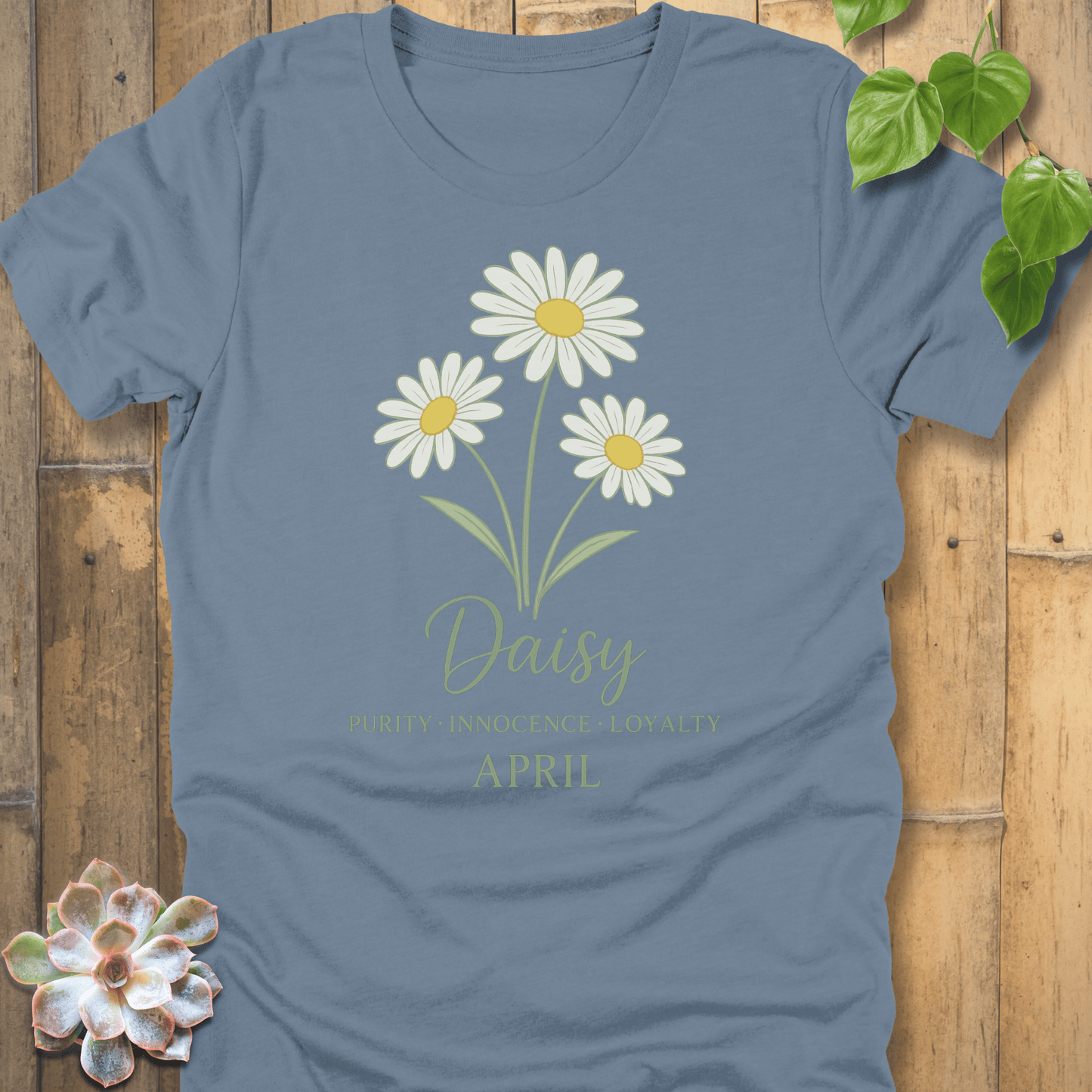 Steel Blue / S April Daisy T-shirt T-Shirt