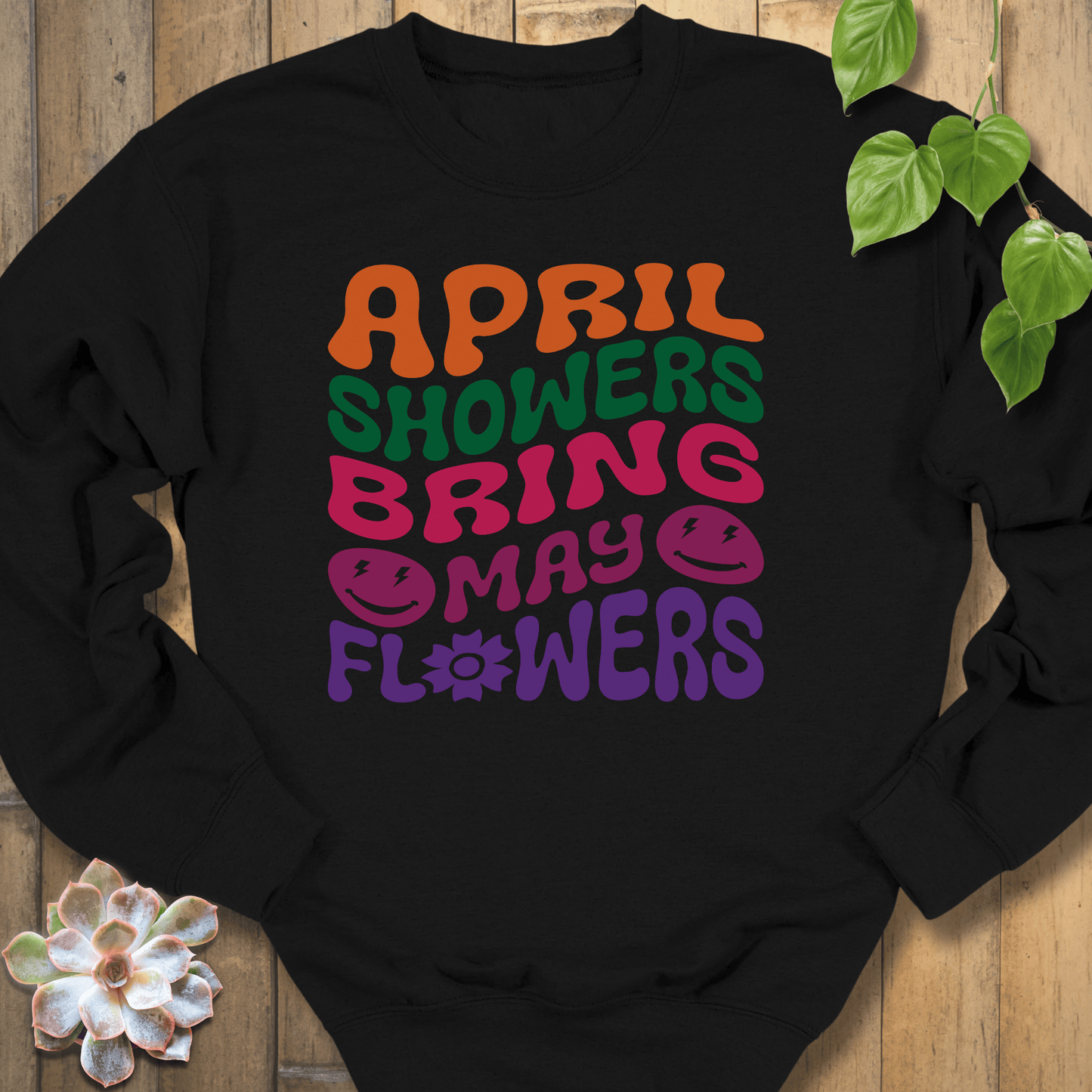 Black / S April Showers Sweatshirt Sweatshirt