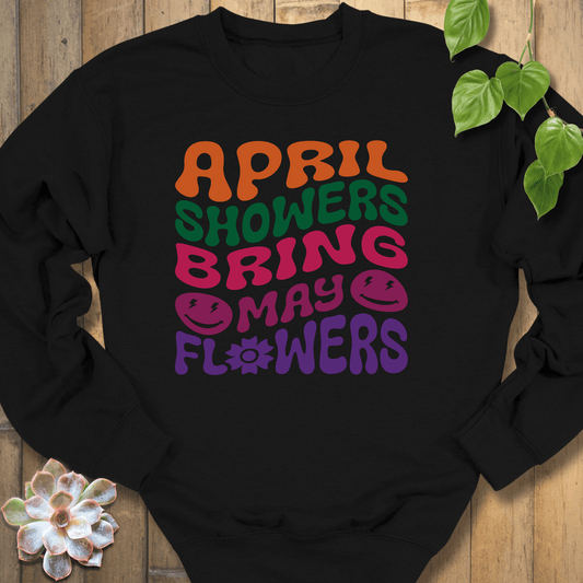 Black / S April Showers Sweatshirt Sweatshirt