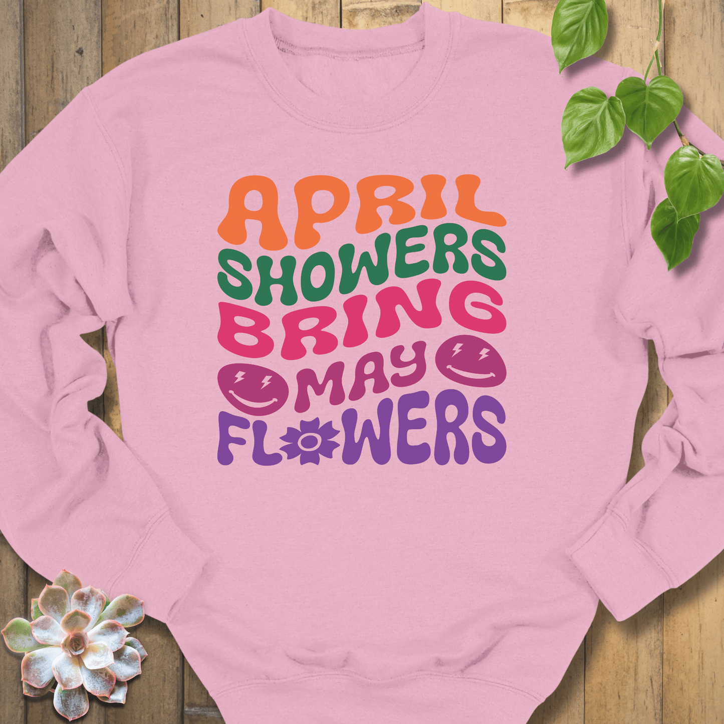Light Pink / S April Showers Sweatshirt Sweatshirt