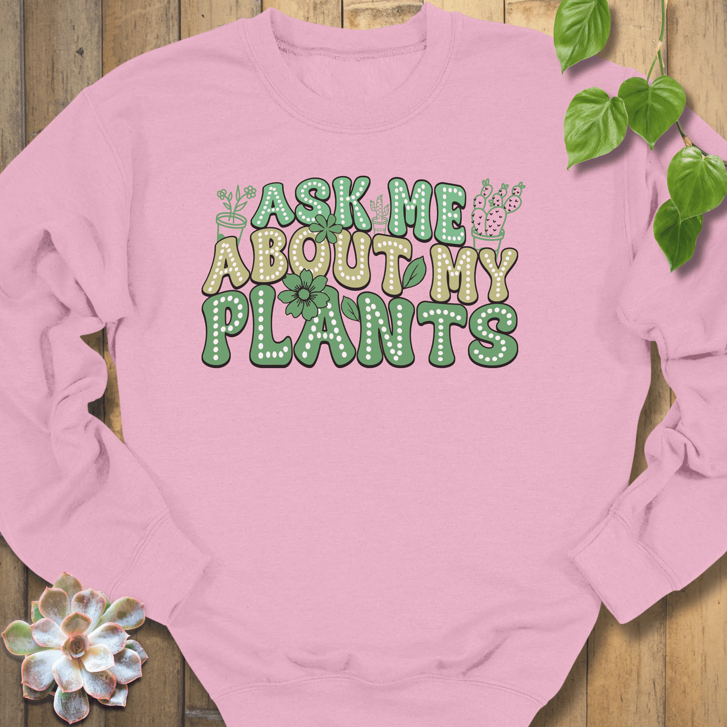 Light Pink / S Ask Me Sweatshirt Sweatshirt