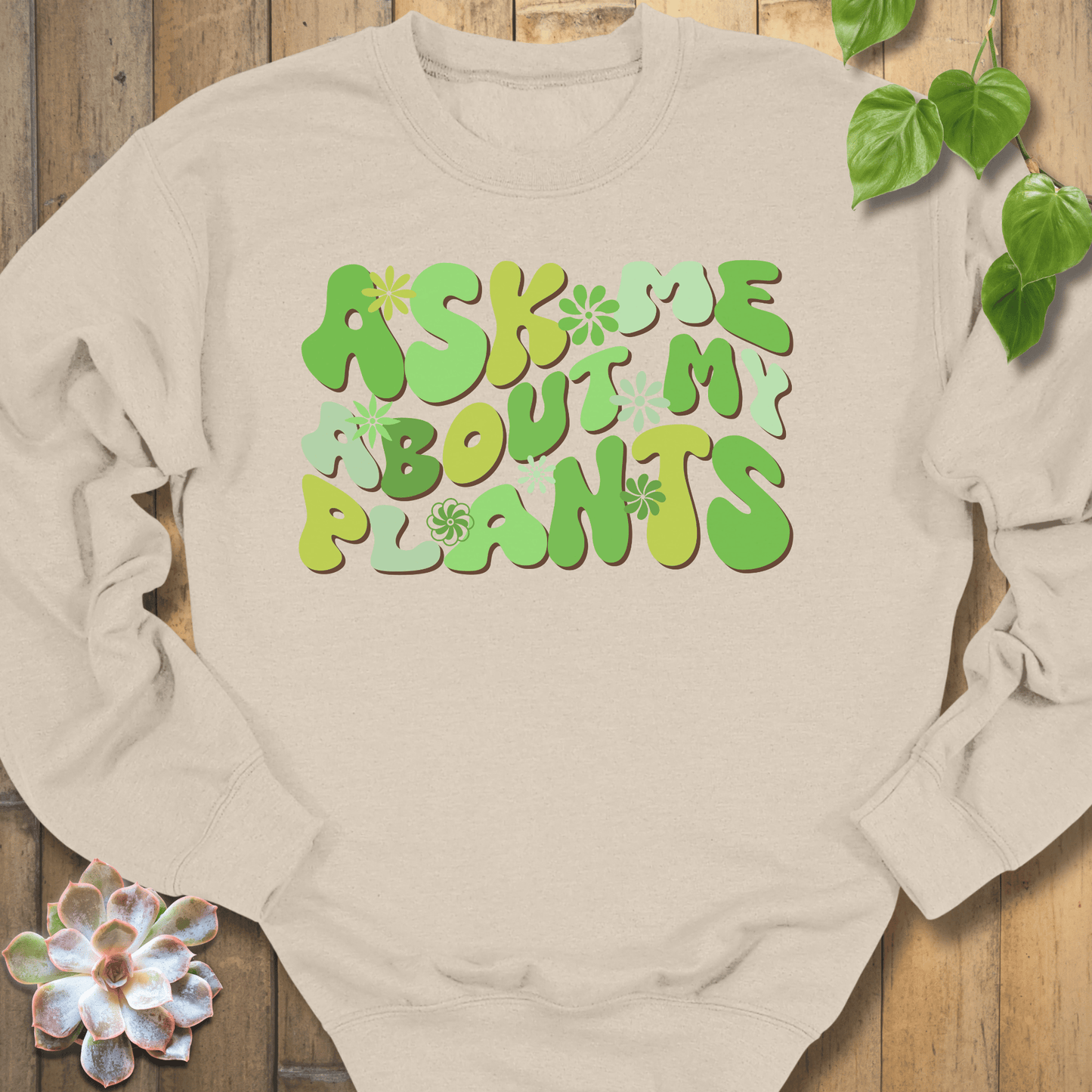 Sand / S Ask Me Sweatshirt Sweatshirt