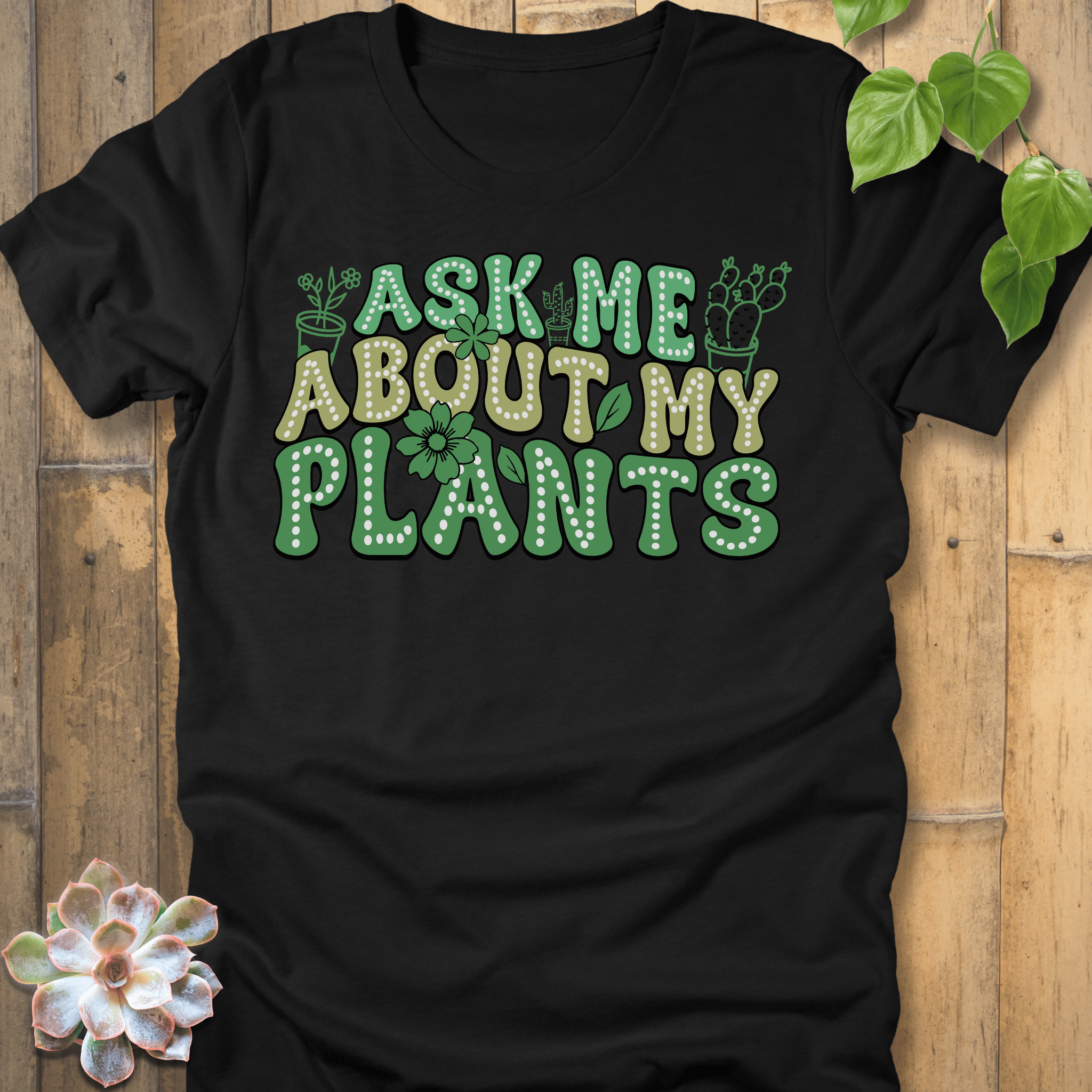 Black / S Ask Me T-Shirt T-Shirt
