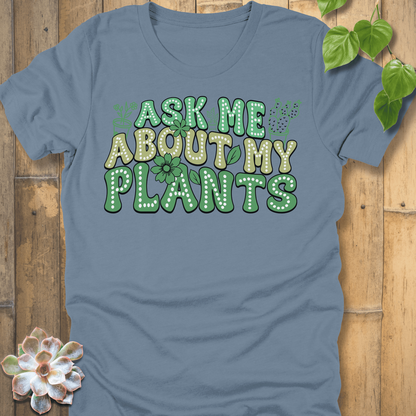 Steel Blue / S Ask Me T-Shirt T-Shirt