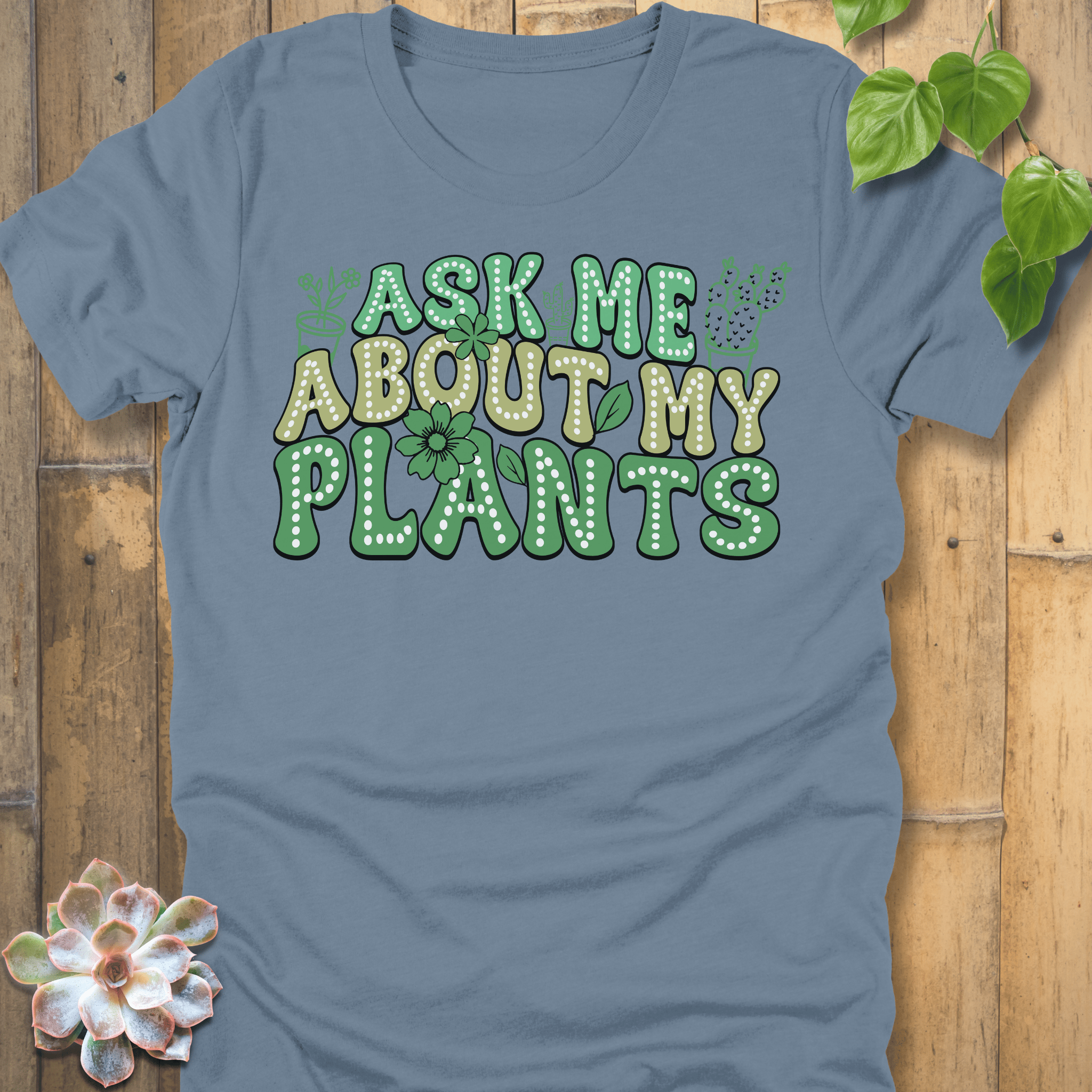 Steel Blue / S Ask Me T-Shirt T-Shirt