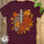 Maroon / S Autumn Bones T-Shirt T-Shirt