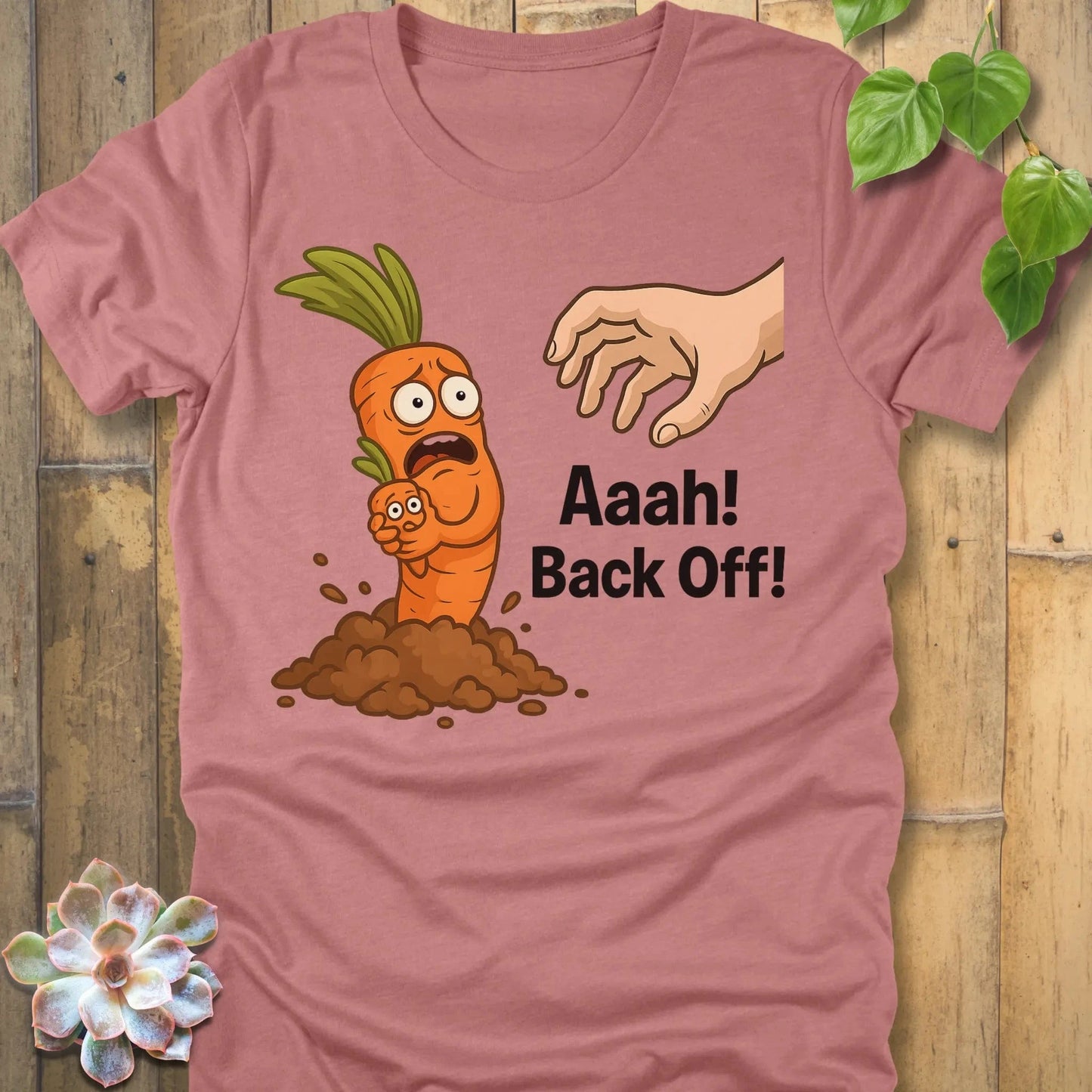 Heather Mauve / S Back Off! T-Shirt T-Shirt