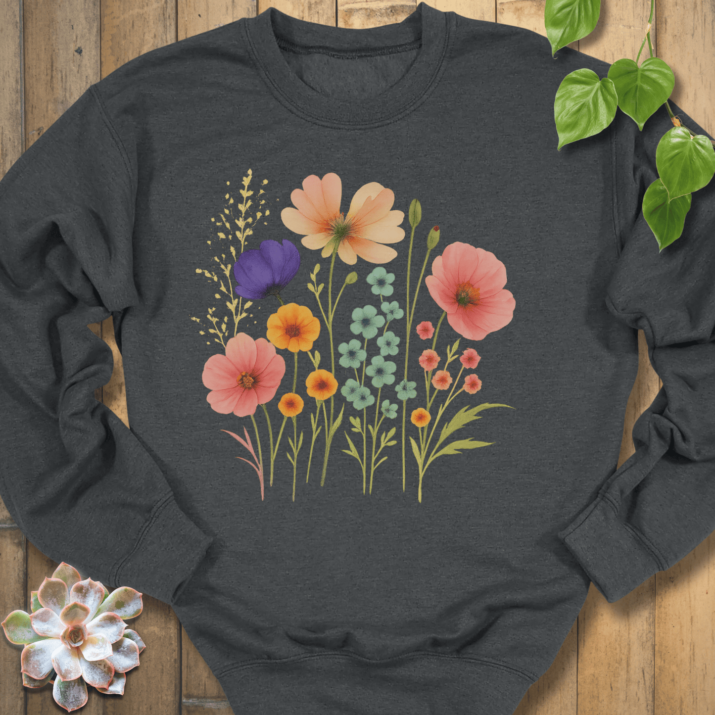 Dark Heather / S Beautiful Day Sweatshirt Sweatshirt