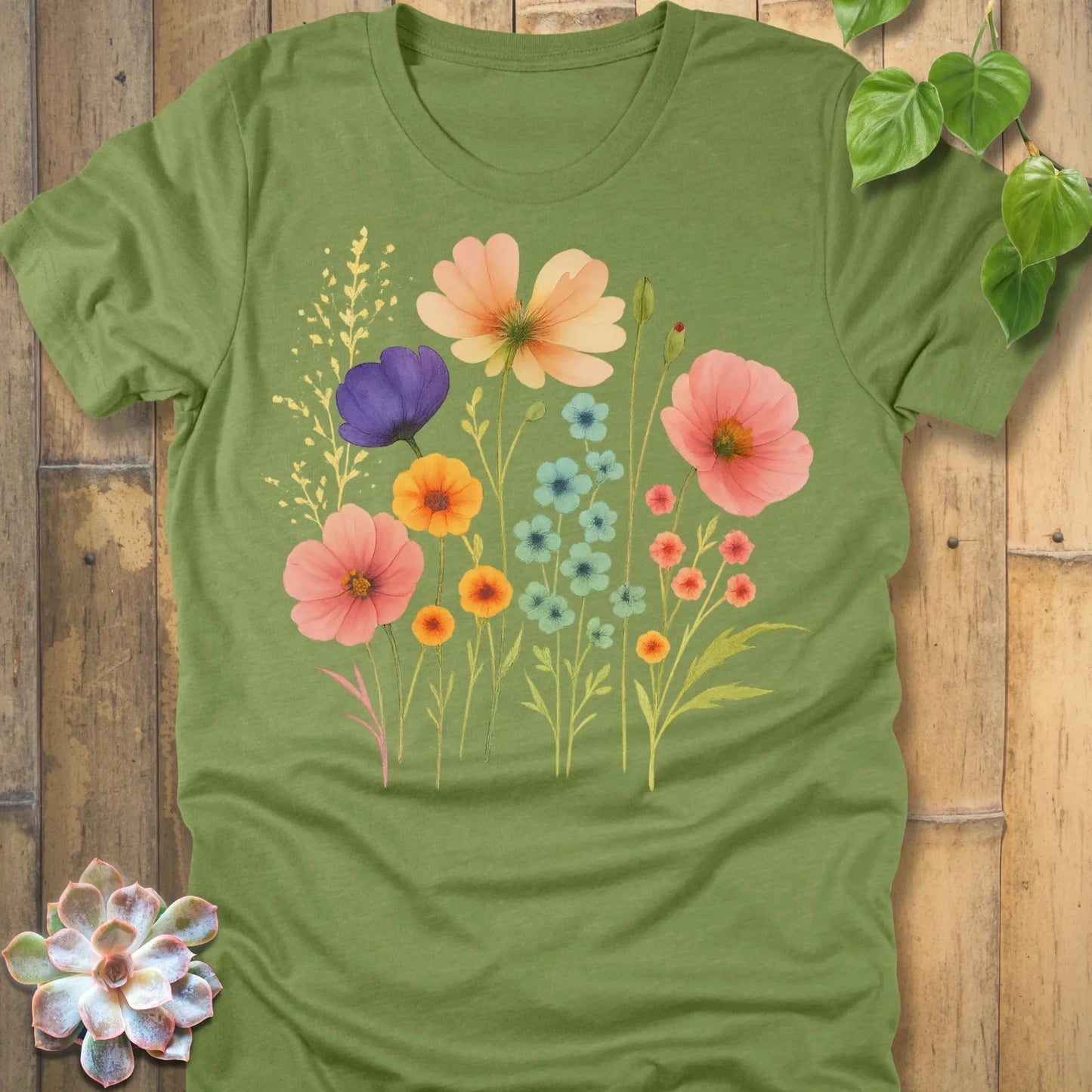 Heather Green / S Beautiful Day T-Shirt T-Shirt