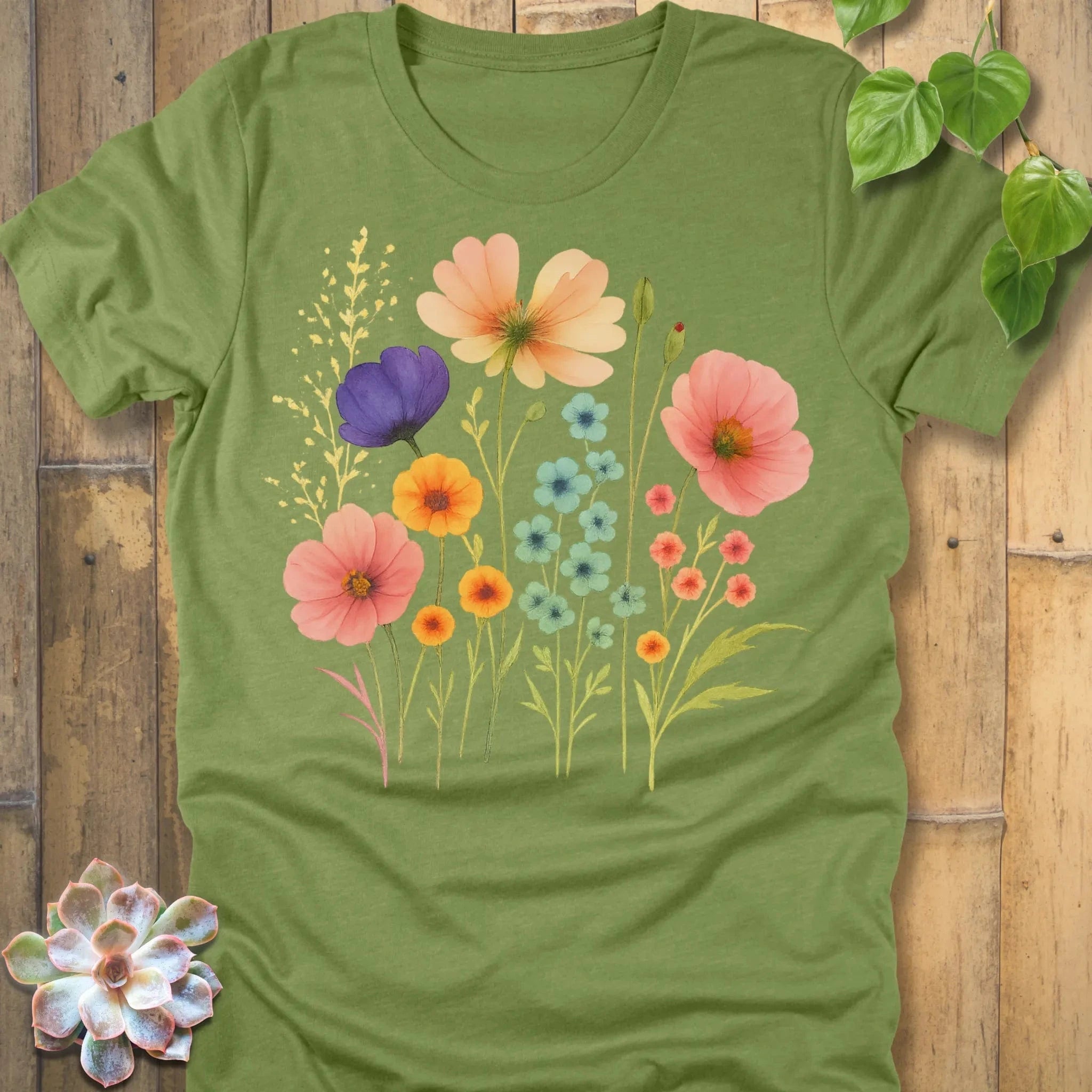 Heather Green / S Beautiful Day T-Shirt T-Shirt