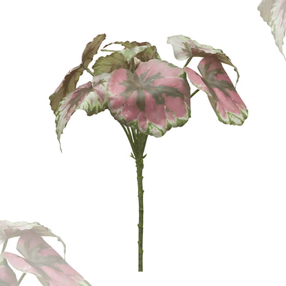 1 Begonia Leaf Home Decor Set of 2 Artificial Flower