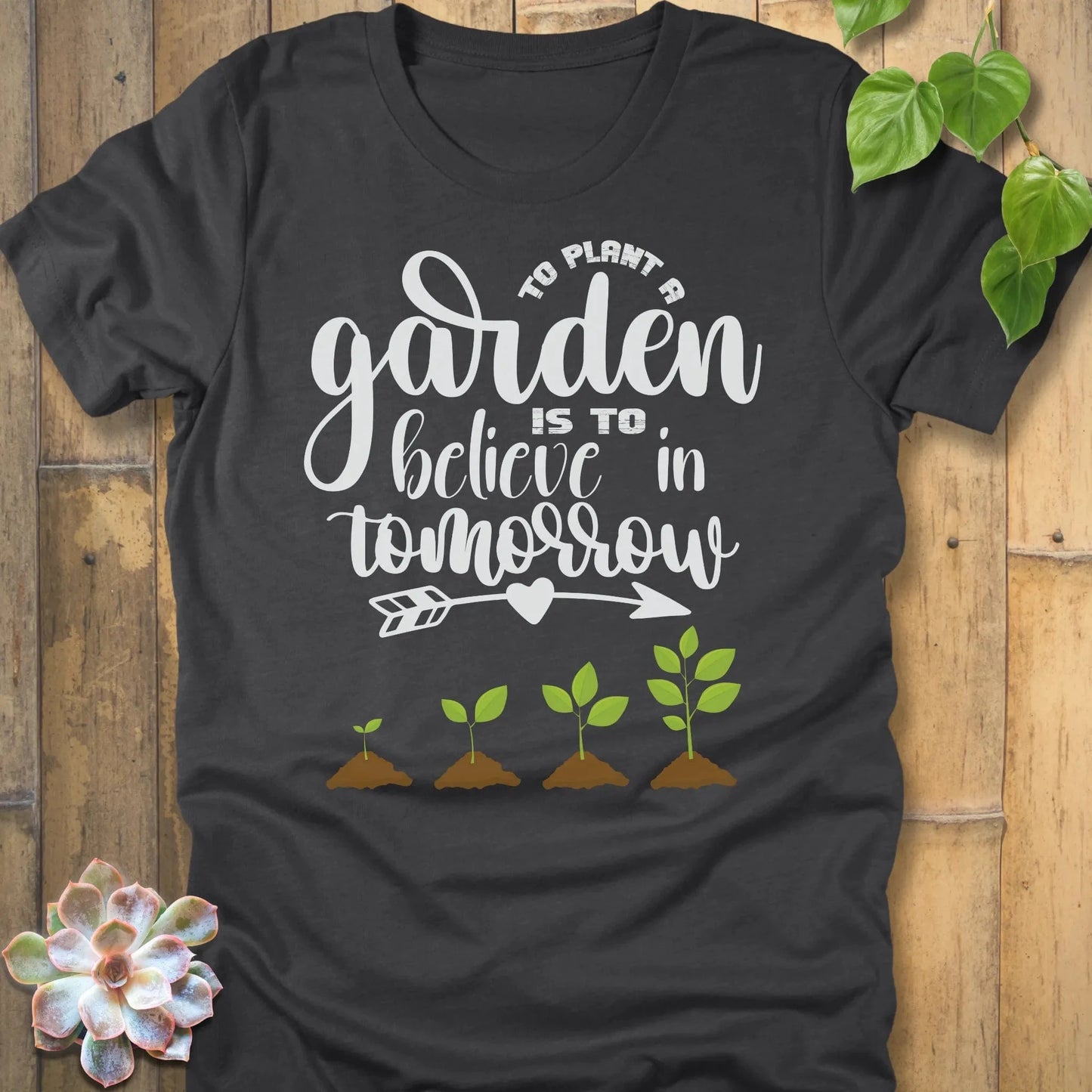 Dark Grey Heather / S Believe In Tomorrow T-Shirt T-Shirt