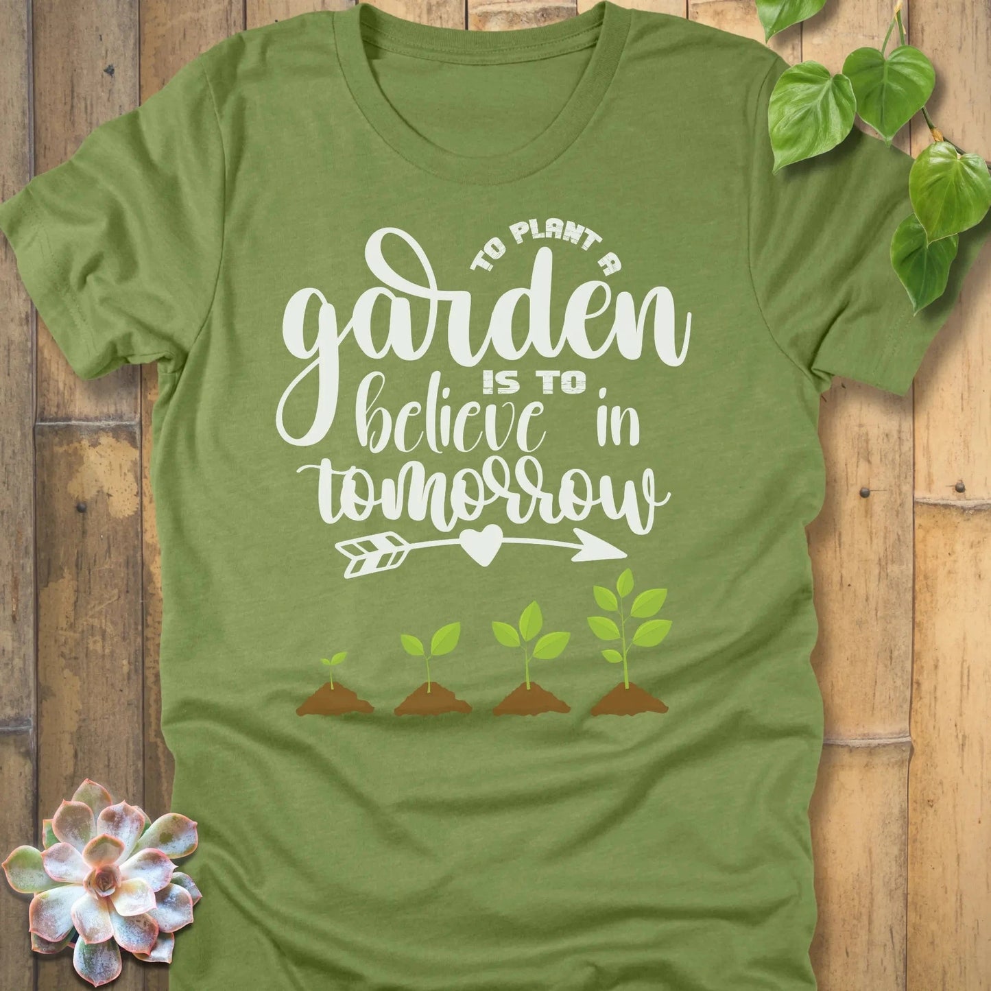 Heather Green / S Believe In Tomorrow T-Shirt T-Shirt