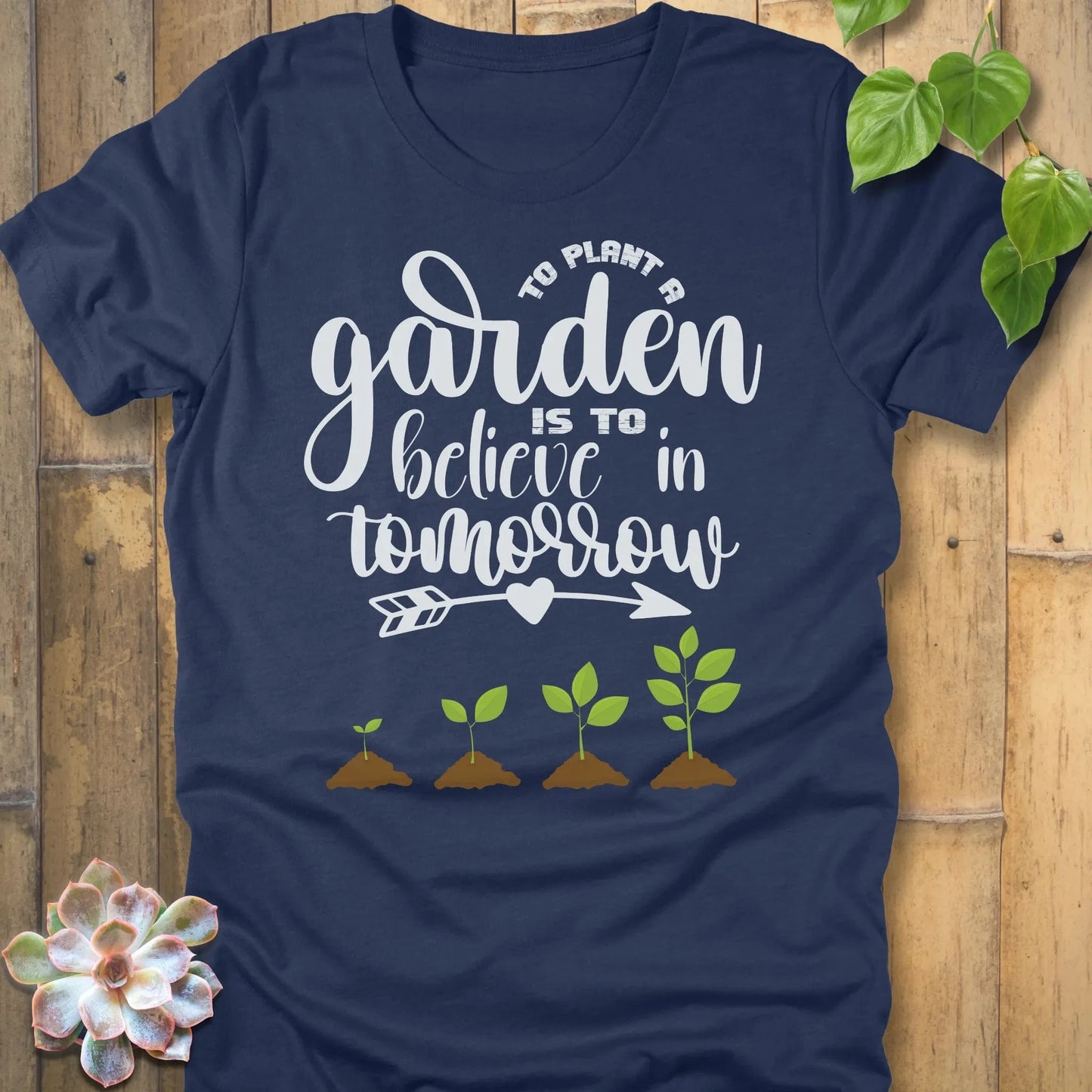 Heather Navy / S Believe In Tomorrow T-Shirt T-Shirt