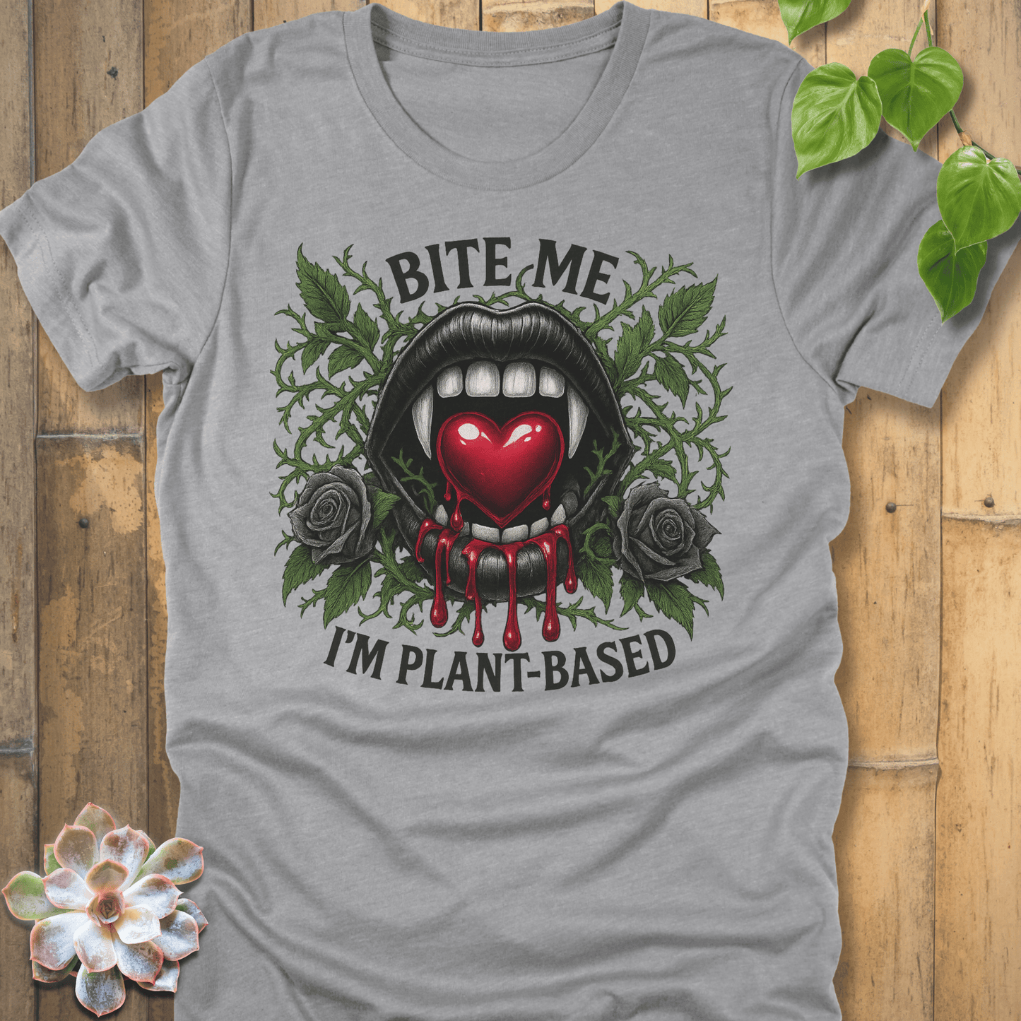 Athletic Heather / S Bite Me T-Shirt T-Shirt