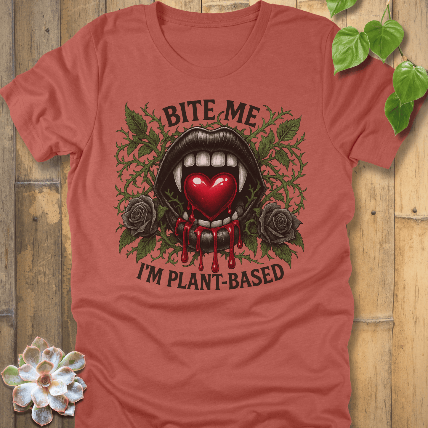Heather Clay / S Bite Me T-Shirt T-Shirt