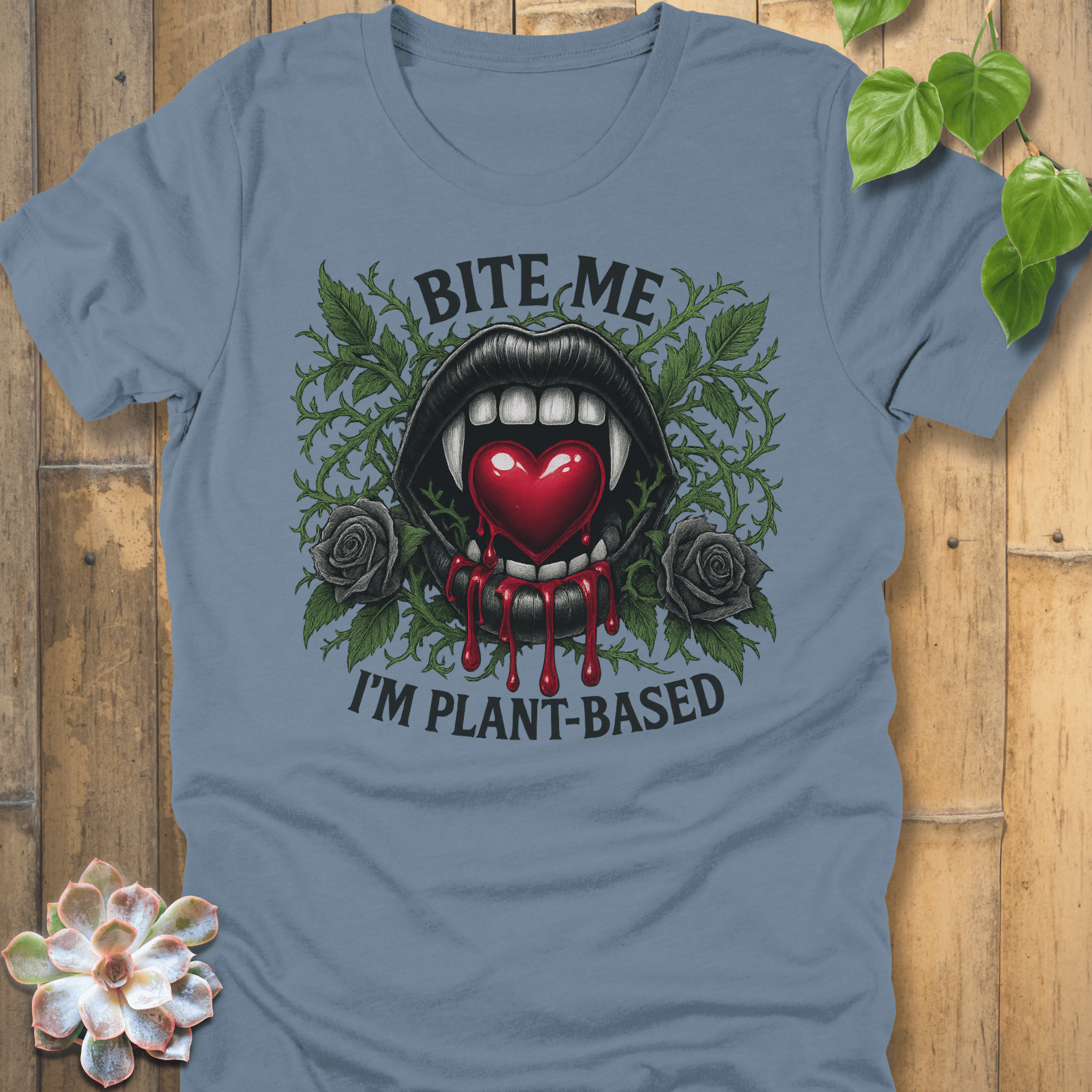 Steel Blue / S Bite Me T-Shirt T-Shirt