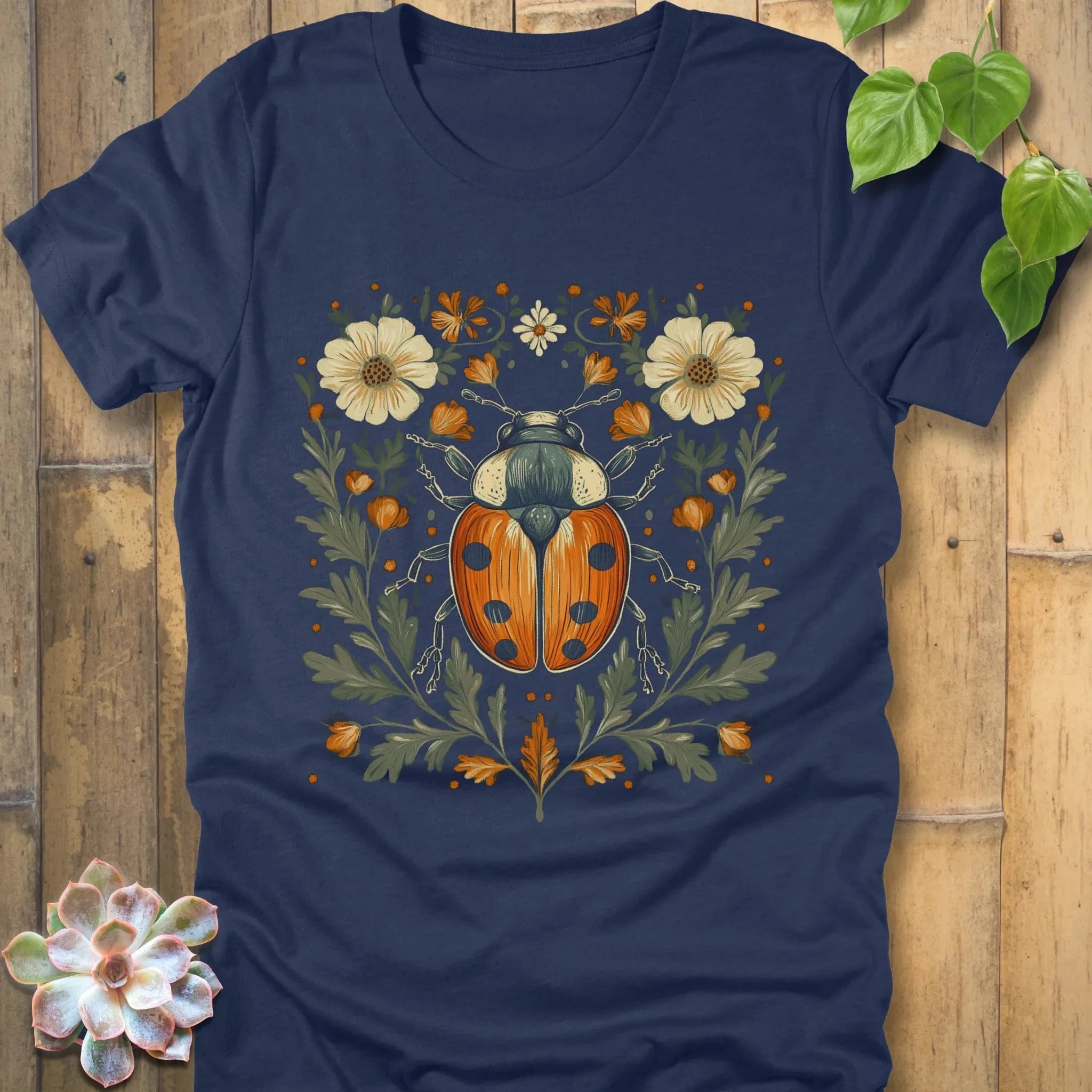 Heather Navy / S Blossem Beetle T-Shirt T-Shirt