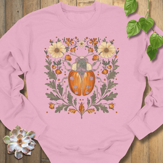 Light Pink / S Blossom Beetle Sweatshirt Sweatshirt