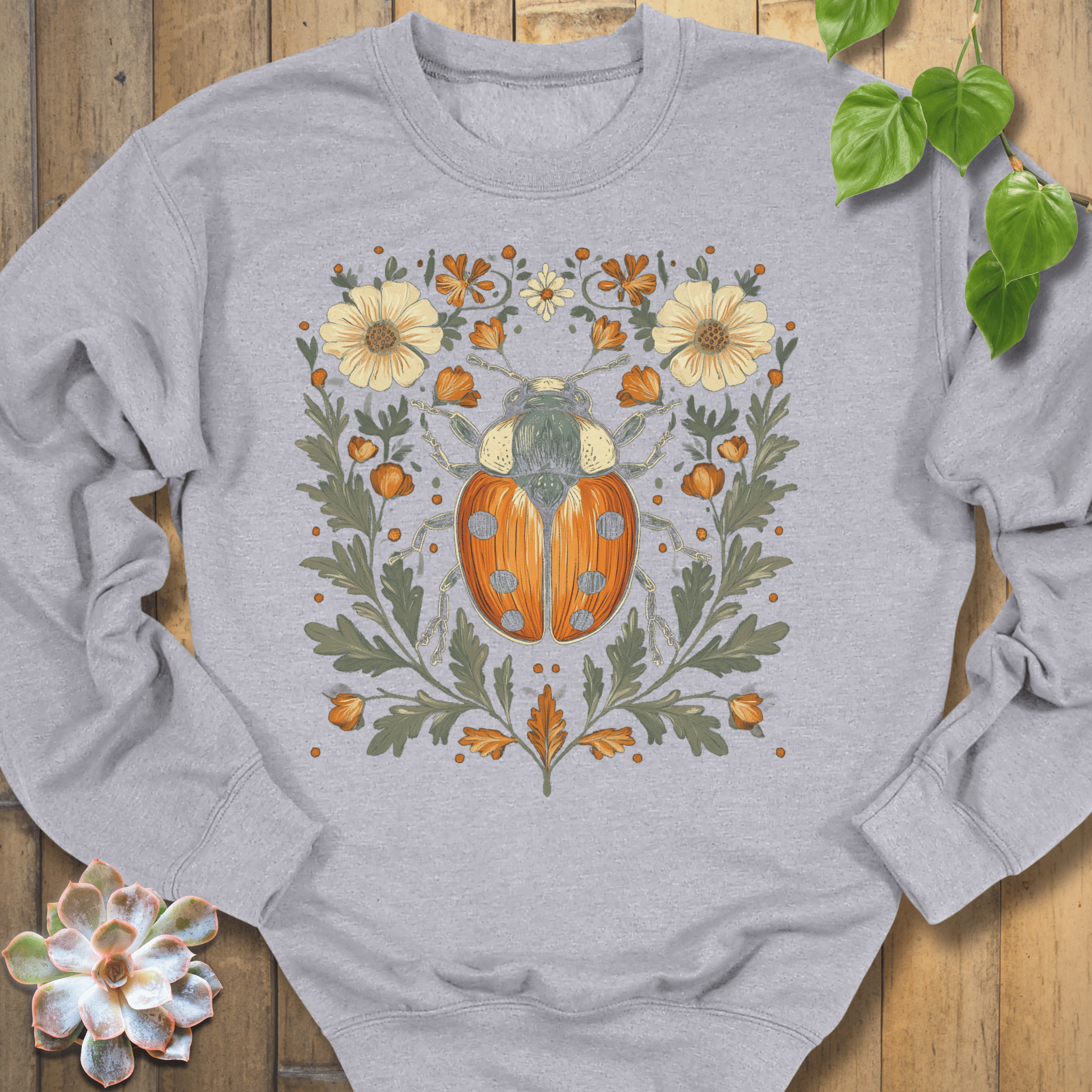 Sport Grey / S Blossom Beetle Sweatshirt Sweatshirt