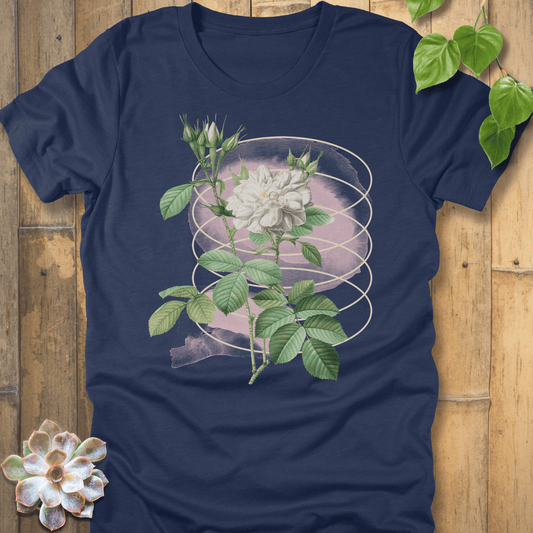 Heather Navy / S Blossom Whisper T-shirt T-Shirt