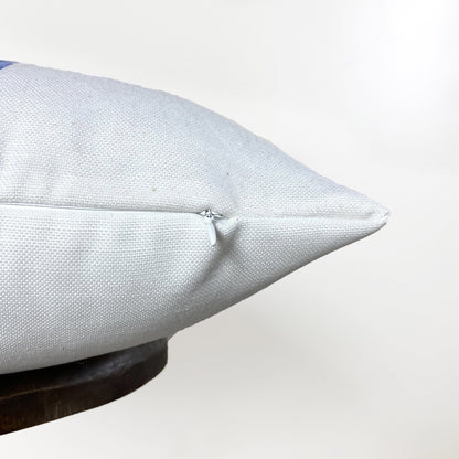 Blue Flower Pot Pillow Cover Home Decor