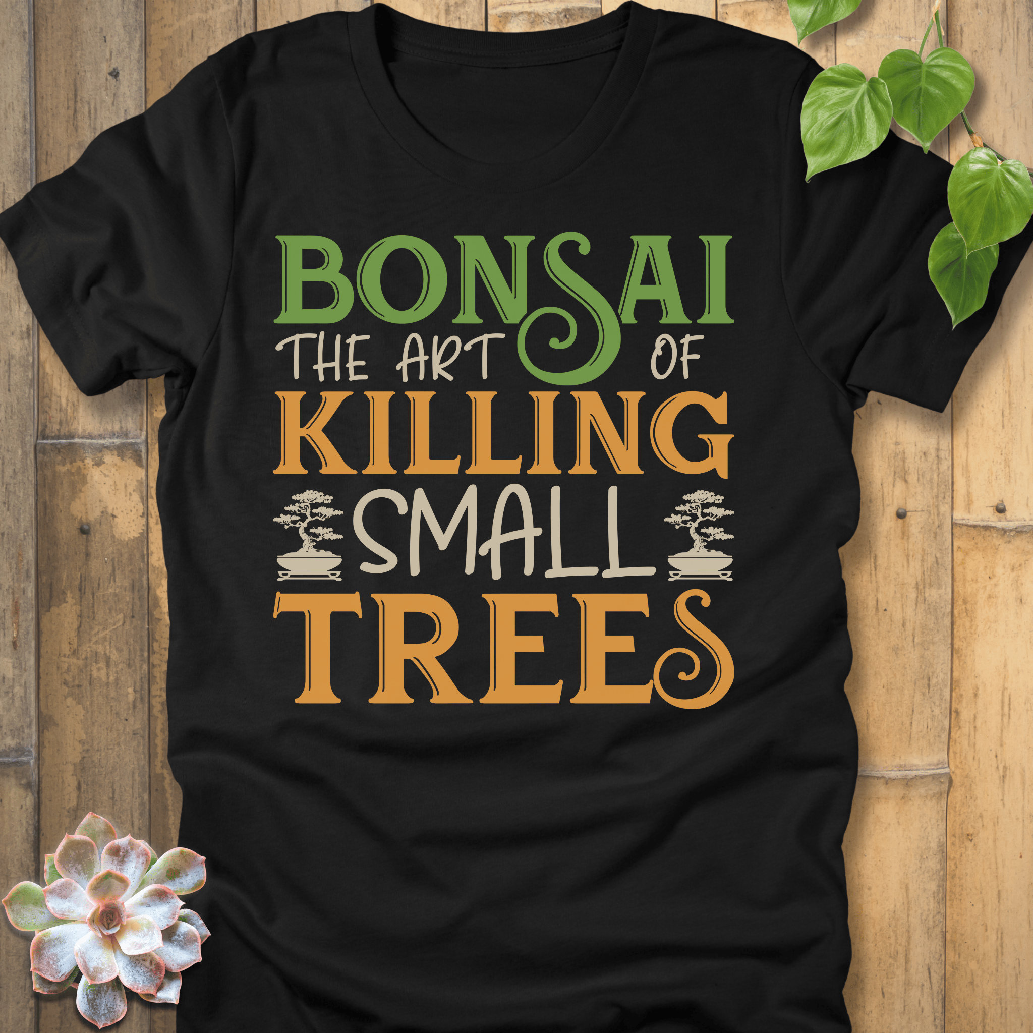Black / S Bonsai The Art Of Killing T-Shirt T-Shirt