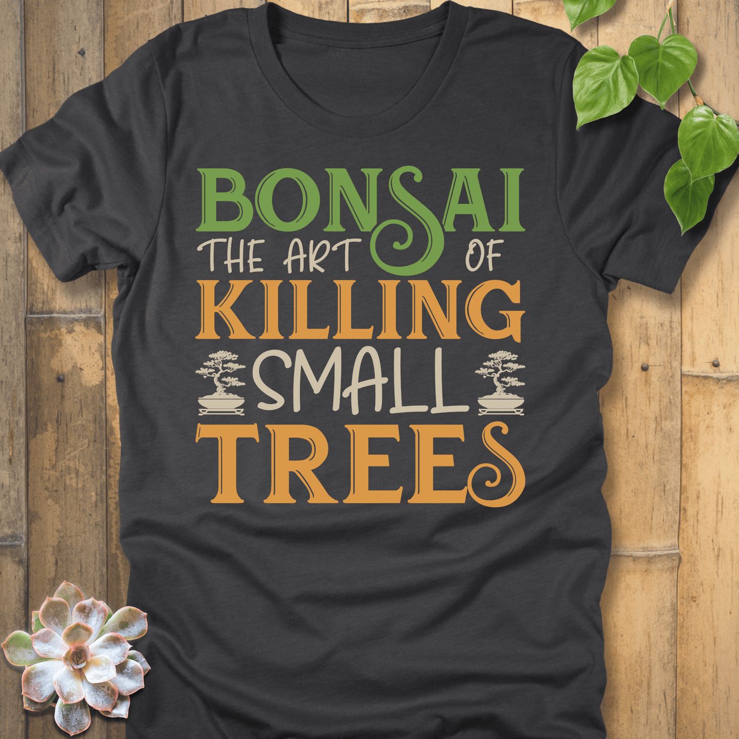 Dark Grey Heather / S Bonsai The Art Of Killing T-Shirt T-Shirt