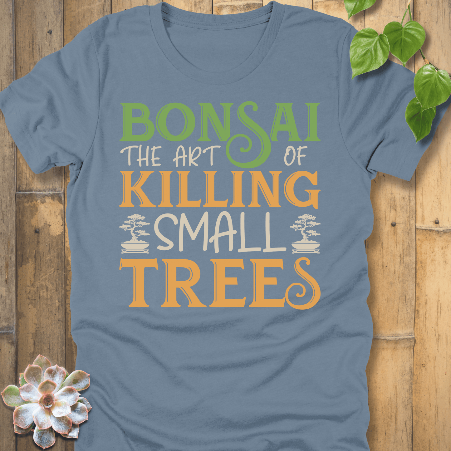 Steel Blue / S Bonsai The Art Of Killing T-Shirt T-Shirt