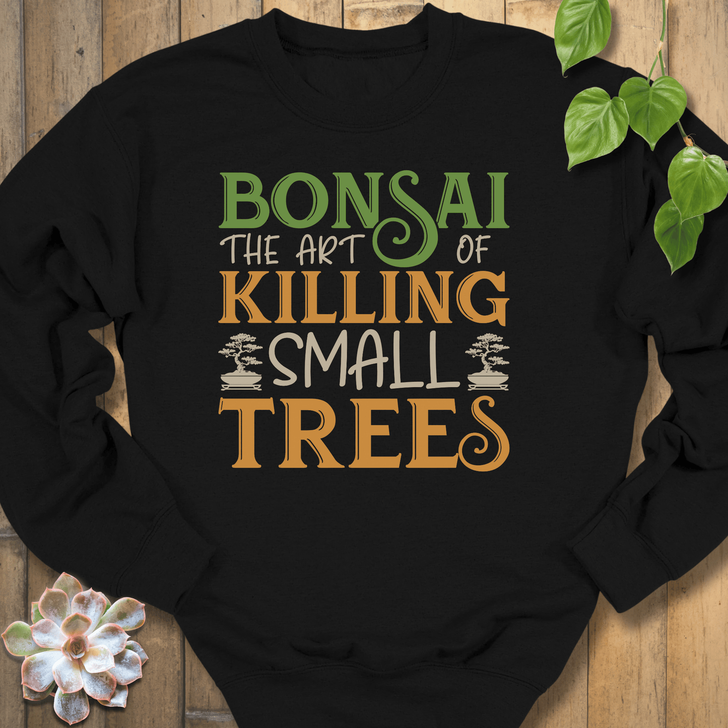 Black / S Bonsai The Art Sweatshirt Sweatshirt