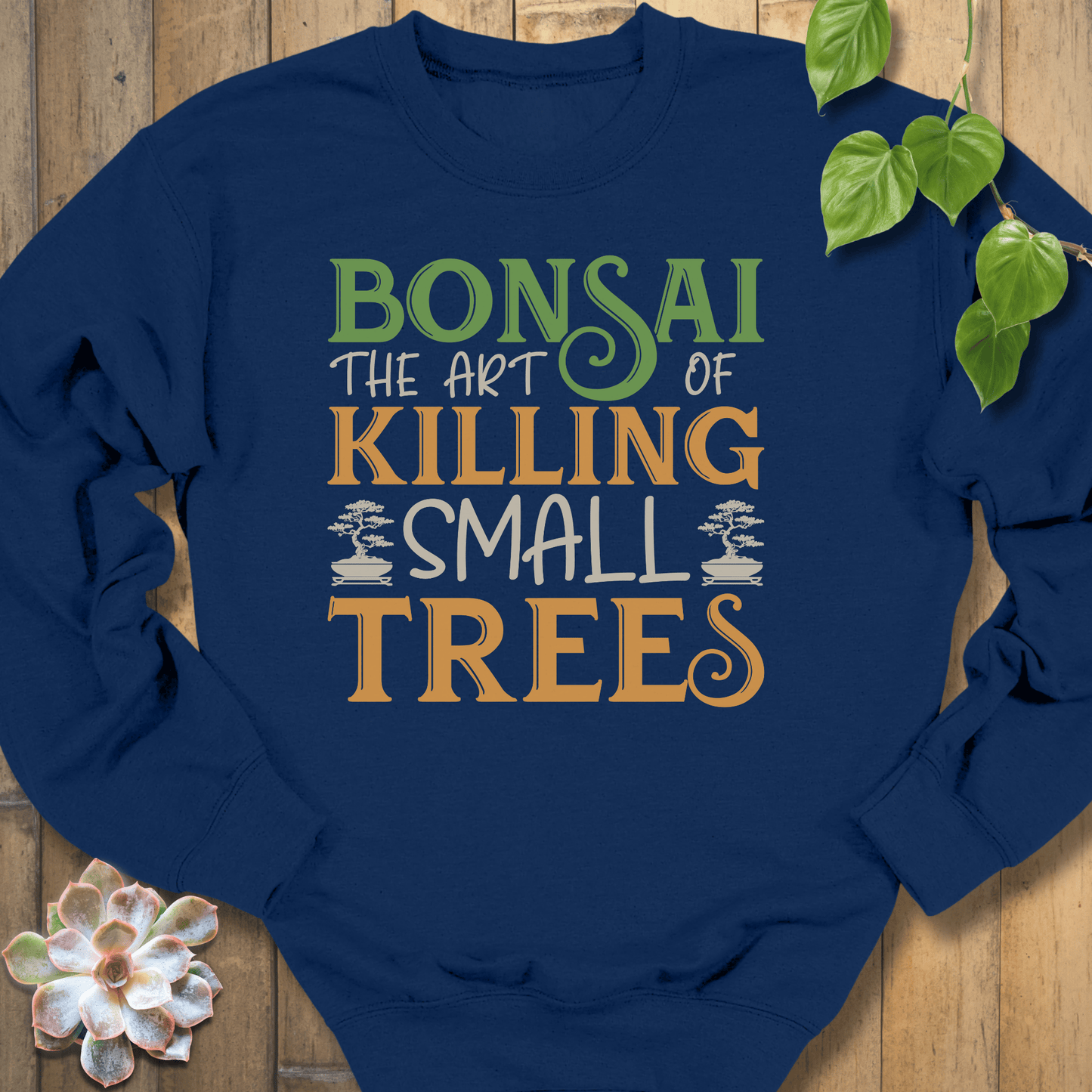 Navy / S Bonsai The Art Sweatshirt Sweatshirt