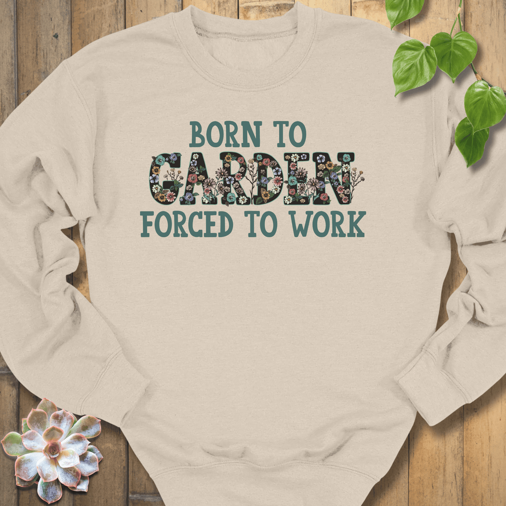 Sand / S Born To Garden - Flowers Sweatshirt Sweatshirt