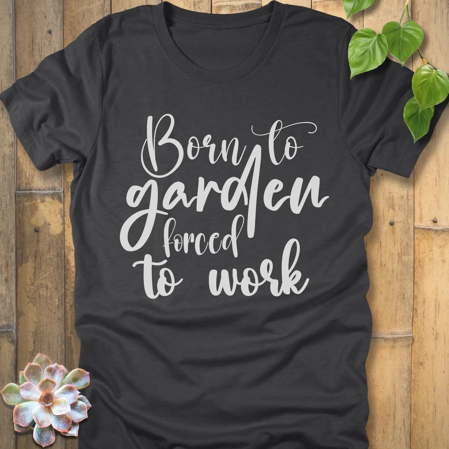 Dark Grey Heather / S Born To Garden T-shirt T-Shirt