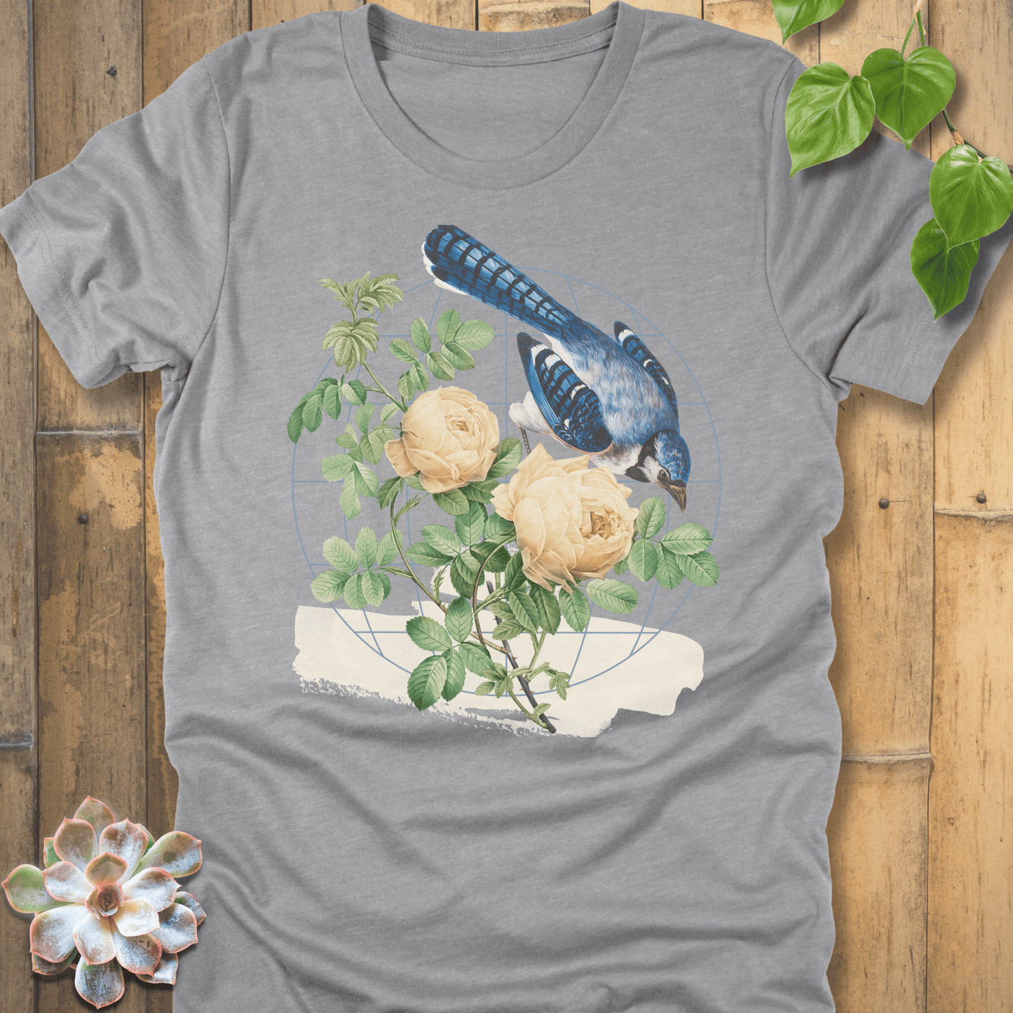 Athletic Heather / S Botanical Flight T-shirt T-Shirt