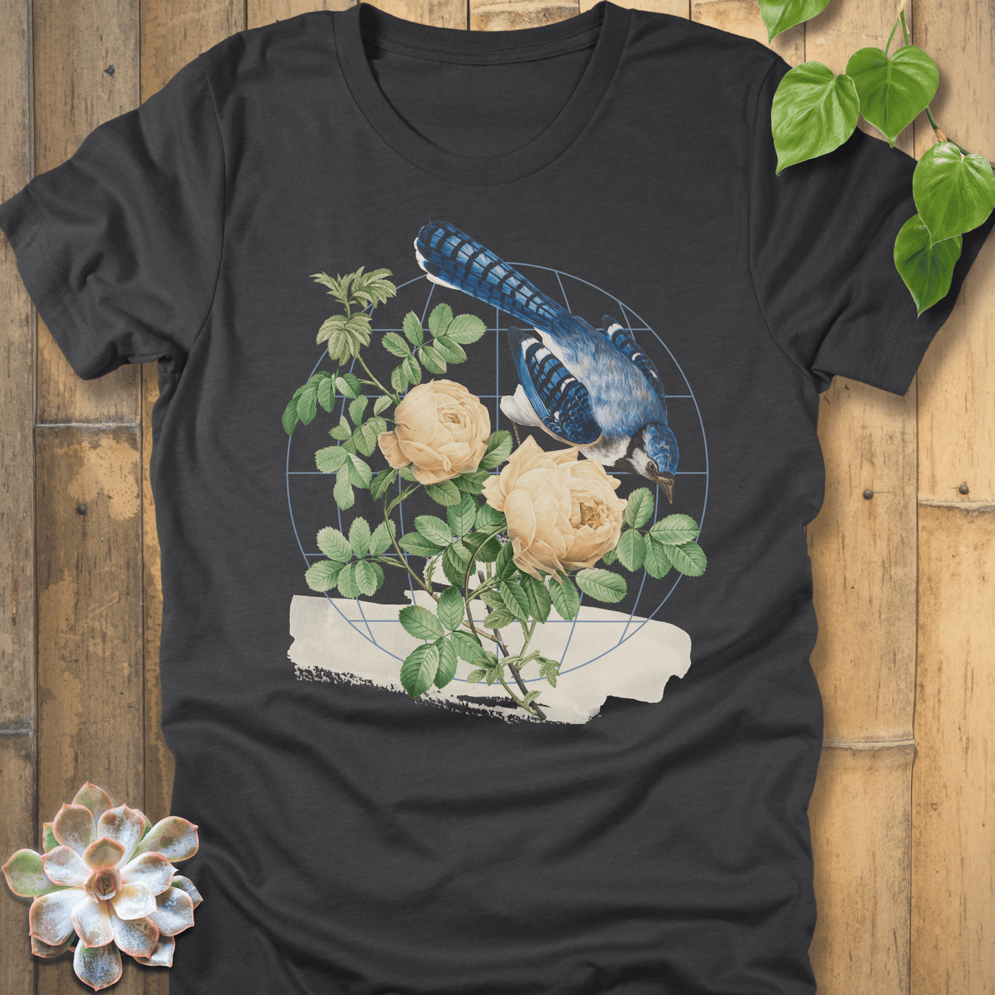 Dark Grey Heather / S Botanical Flight T-shirt T-Shirt