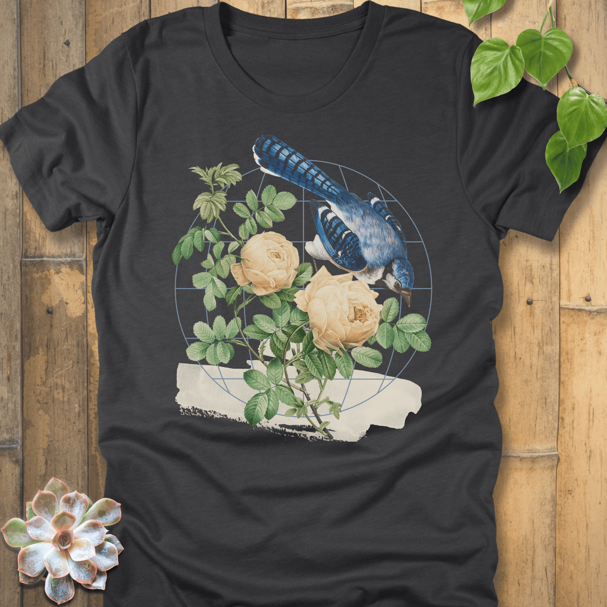 Dark Grey Heather / S Botanical Flight T-shirt T-Shirt