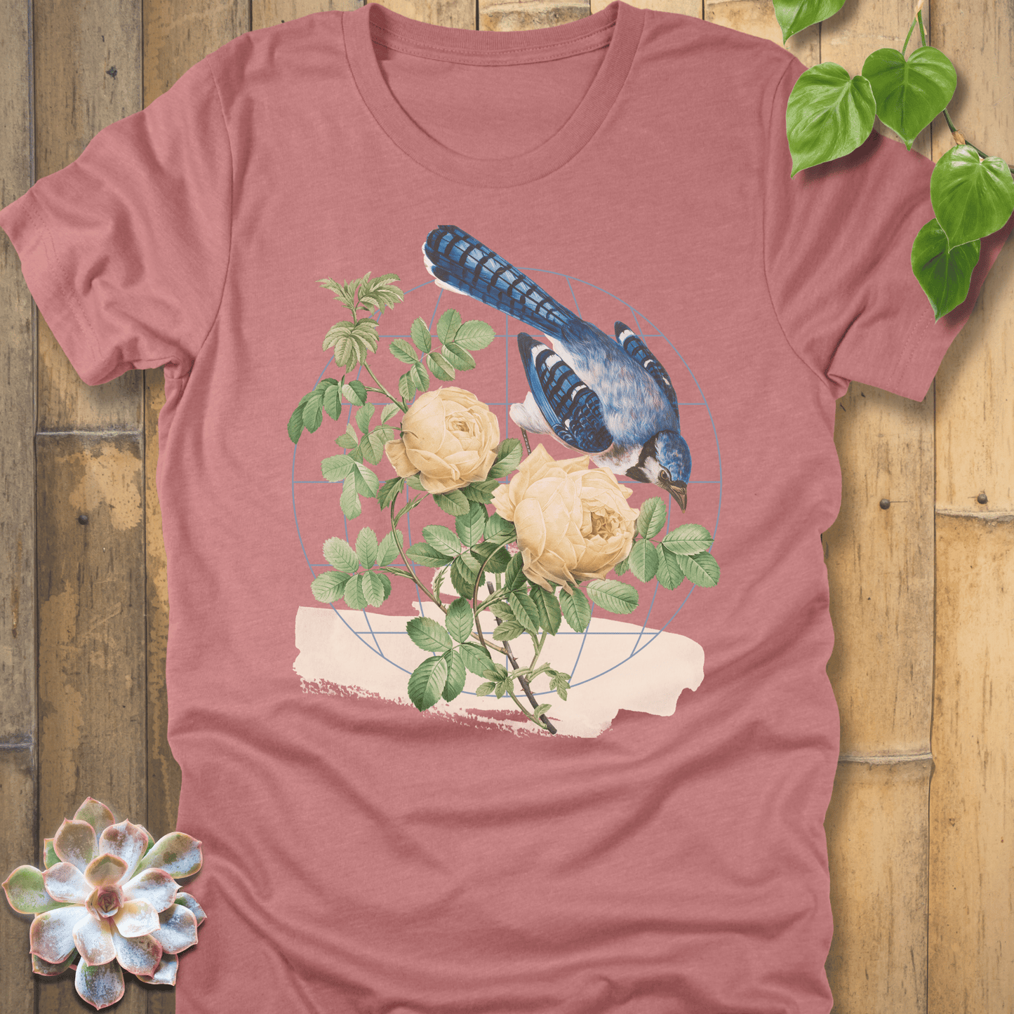 Heather Mauve / S Botanical Flight T-shirt T-Shirt