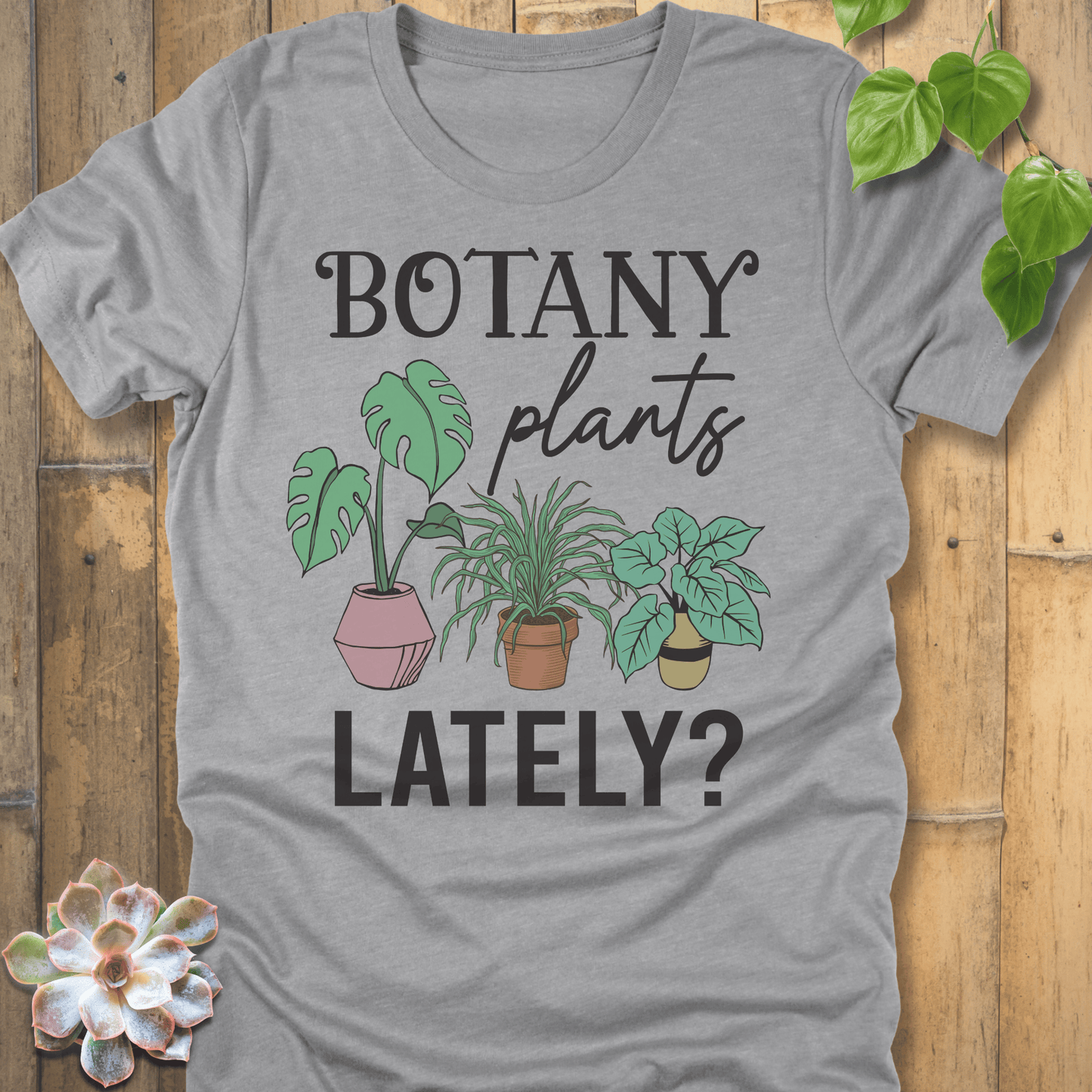 Athletic Heather / S Botany Plants T-Shirt T-Shirt