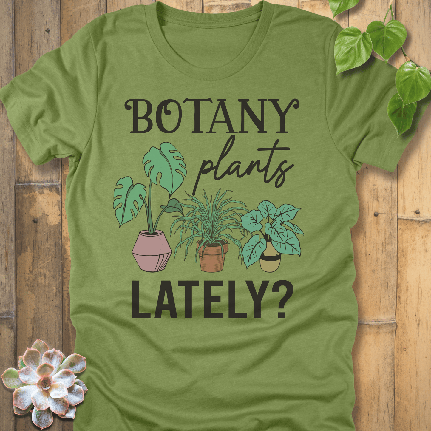 Heather Green / S Botany Plants T-Shirt T-Shirt