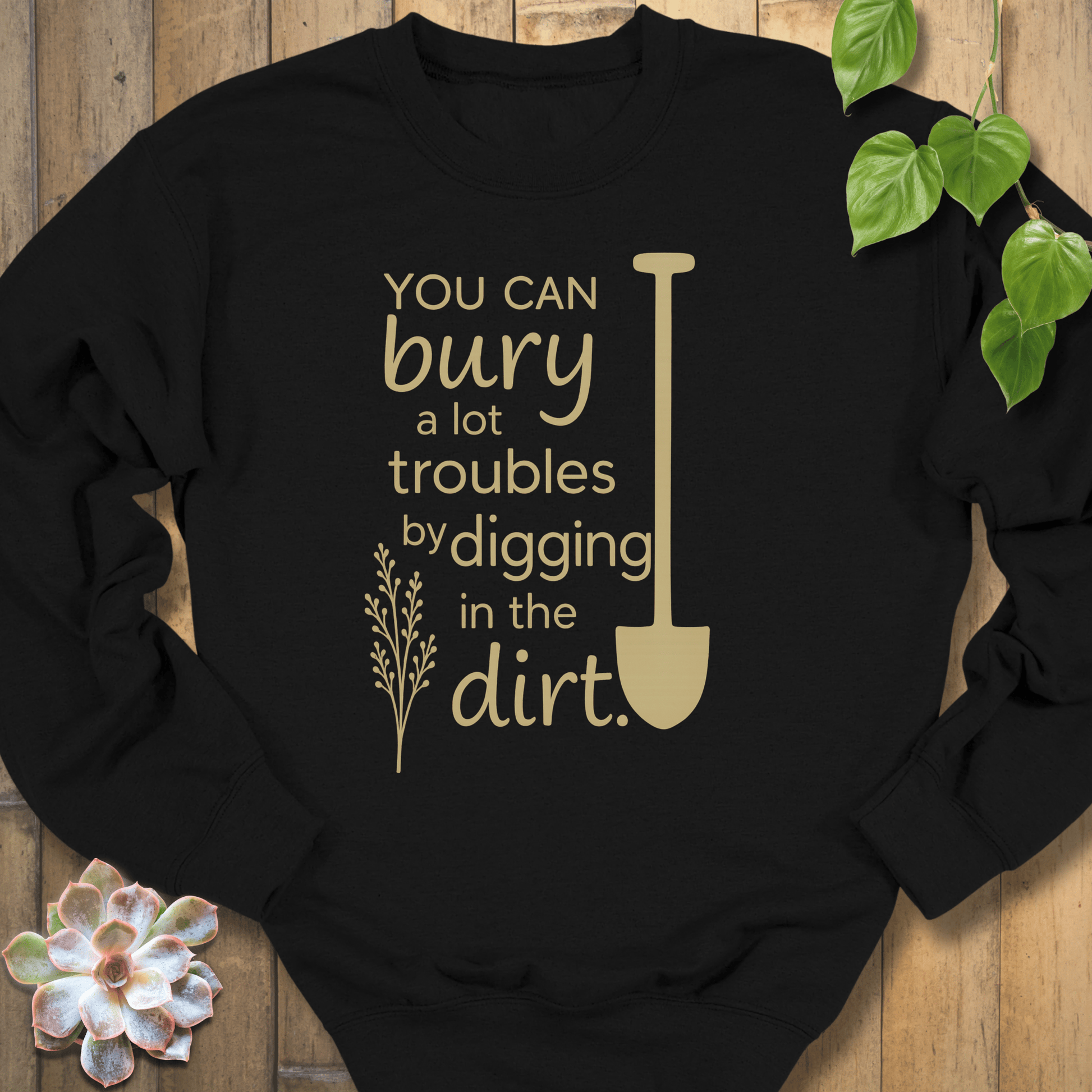 Black / S Bury A Lot Troubles Sweatshirt Sweatshirt