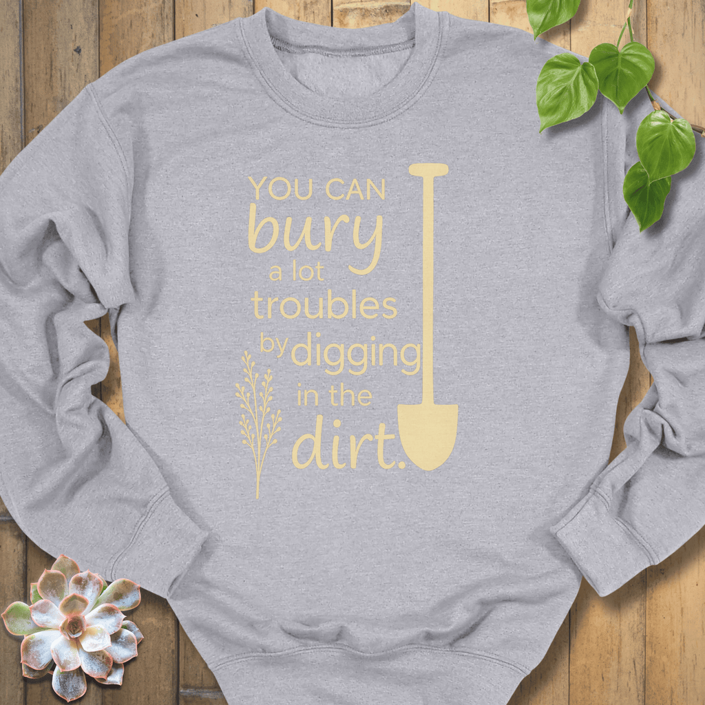 Sport Grey / S Bury A Lot Troubles Sweatshirt Sweatshirt