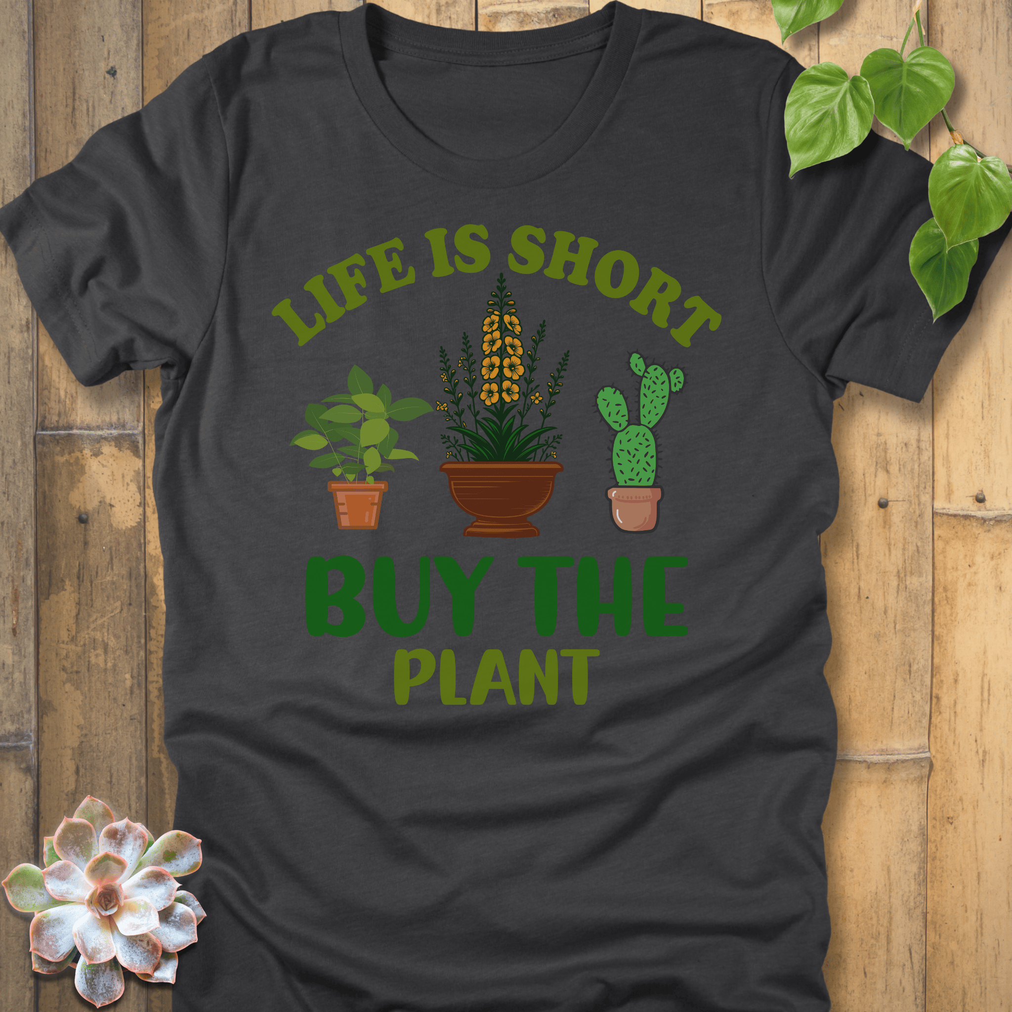 Dark Grey Heather / S Buy The Plant T-Shirt T-Shirt