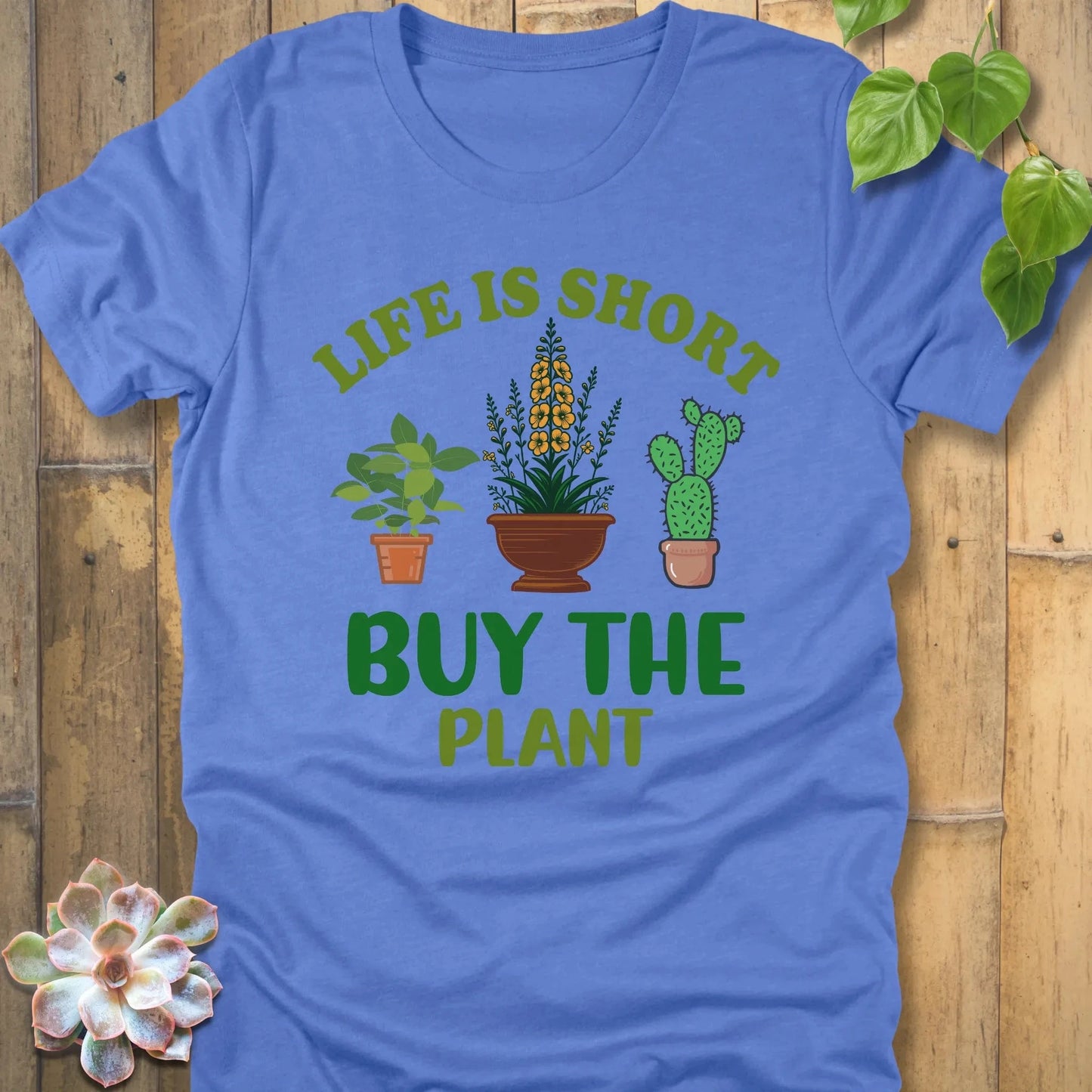 Heather Columbia Blue / S Buy The Plant - T-Shirt T-Shirt