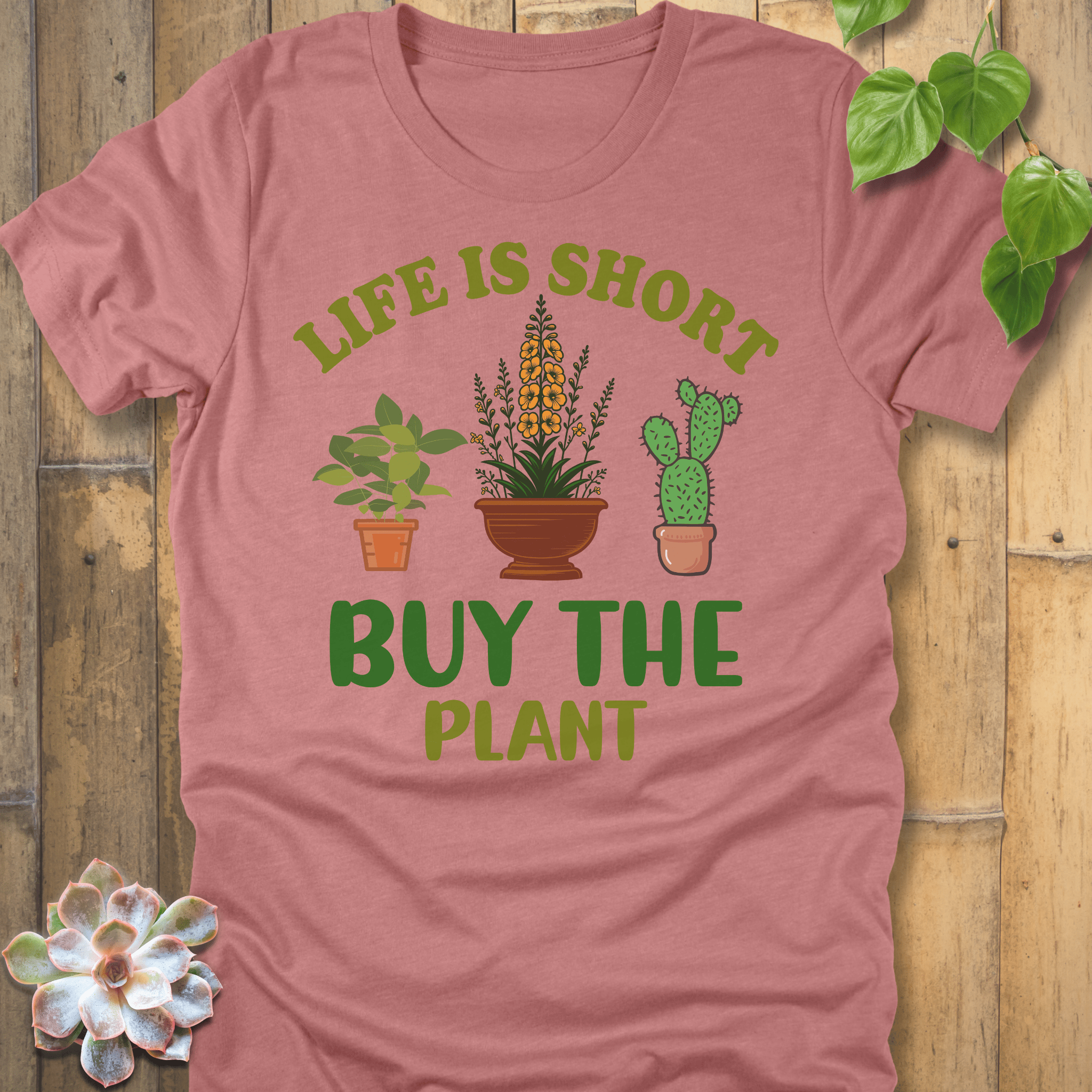 Heather Mauve / S Buy The Plant T-Shirt T-Shirt